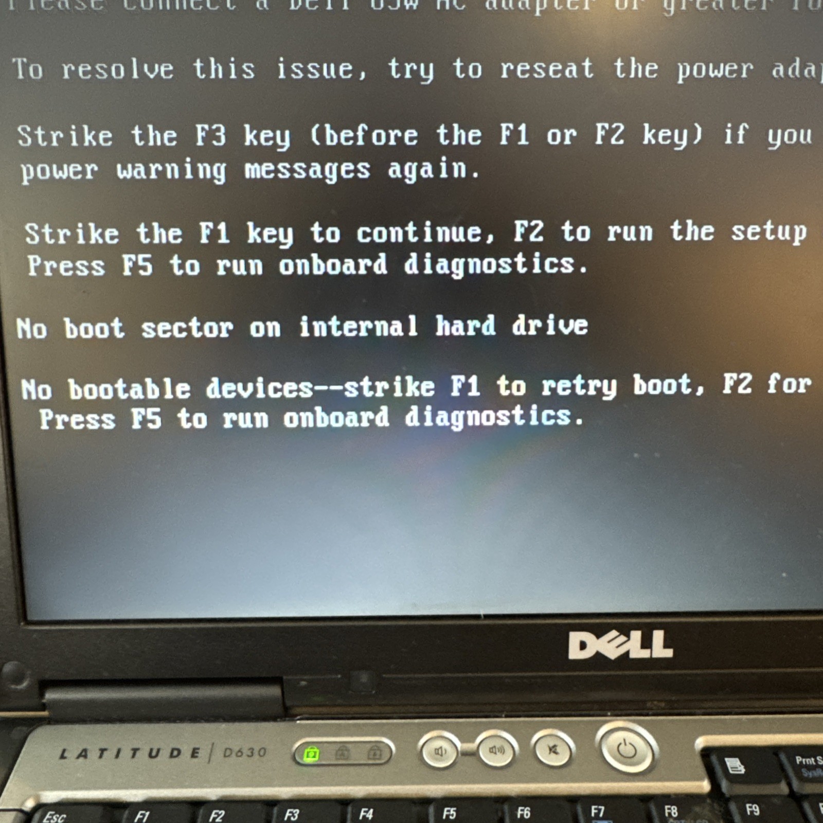 Dell LatitudeD630 Laptop No Operating System No Ac Adapter Untested As Is