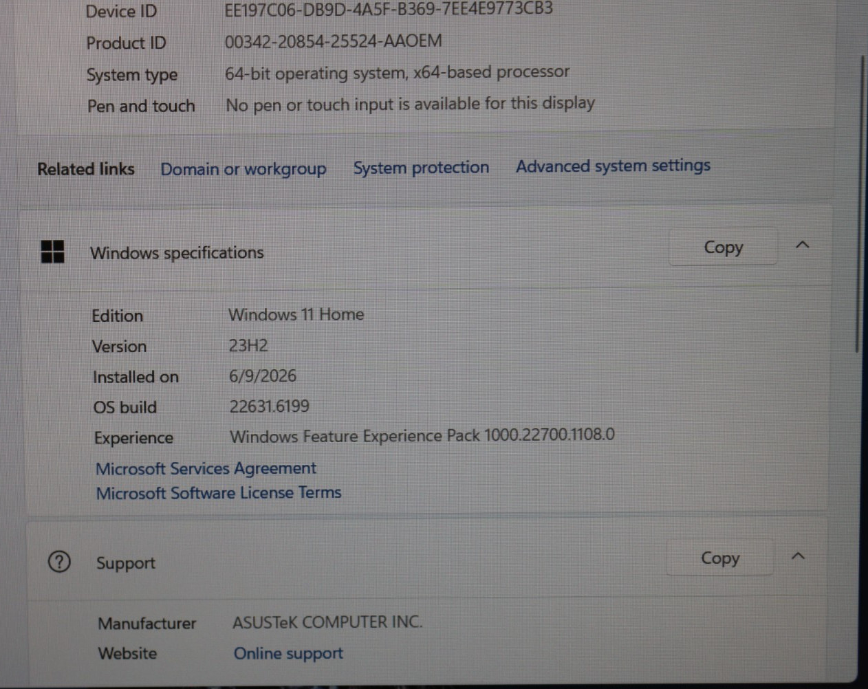 Asus TUF Gaming A15 15.6″ FHD Ryzen 7 6800H 8GB 512GB SSD RTX 3050Ti W11H