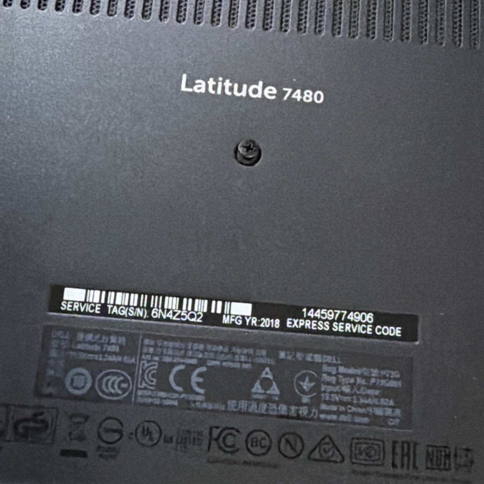 DELL LATITUDE 7480 INTEL CORE I7-7600U 2.80GHZ 8GB RAM NO HD