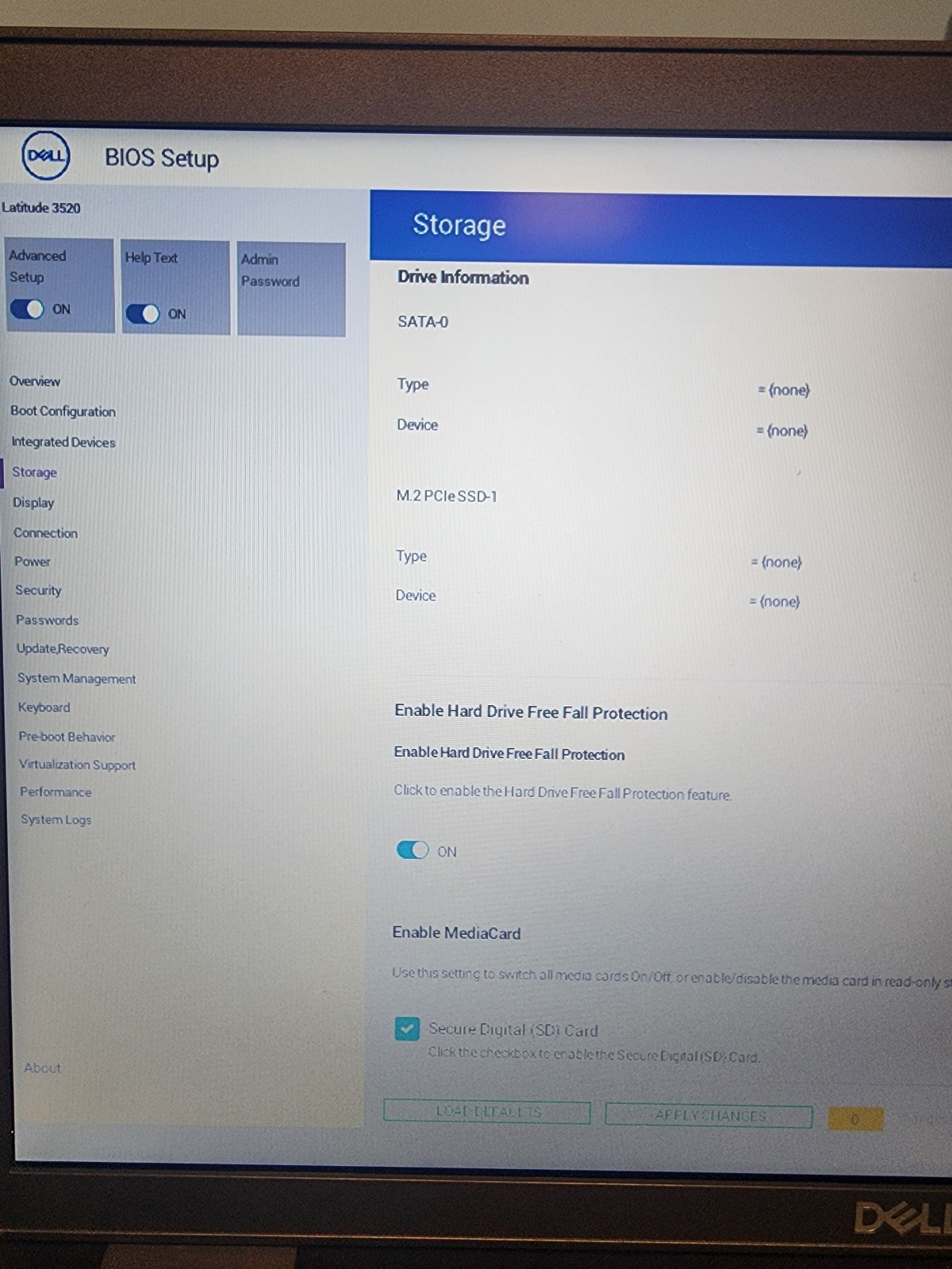 Dell Latitude 3520 15.6″ Laptop i5-1135 G7 8GB RAM NO SSD NO OS Boots to Bios