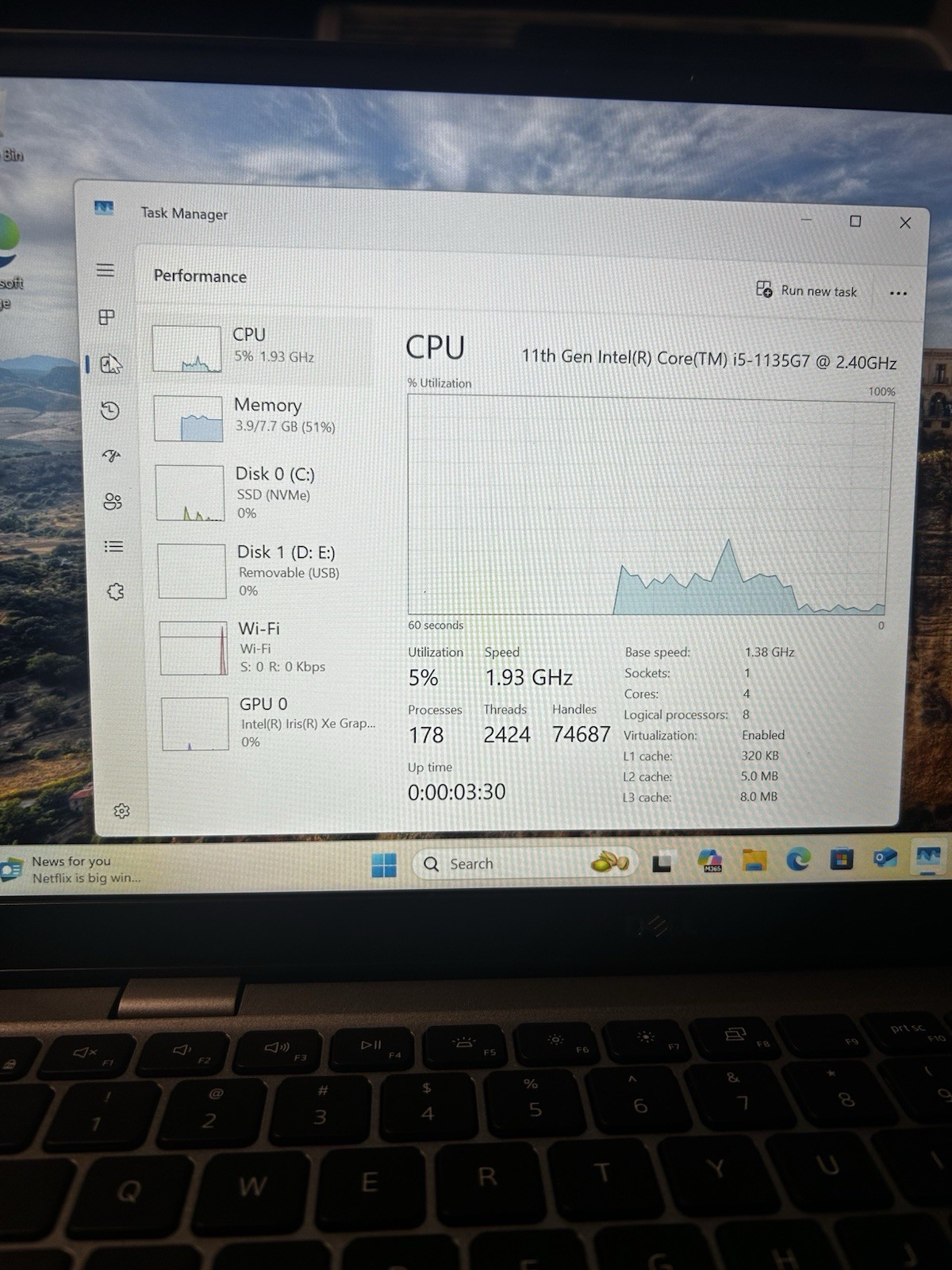 DELL Latitude 3320 i5-1135G7 2.4GHz 8GB RAM 128GB NVMe Win11Pro