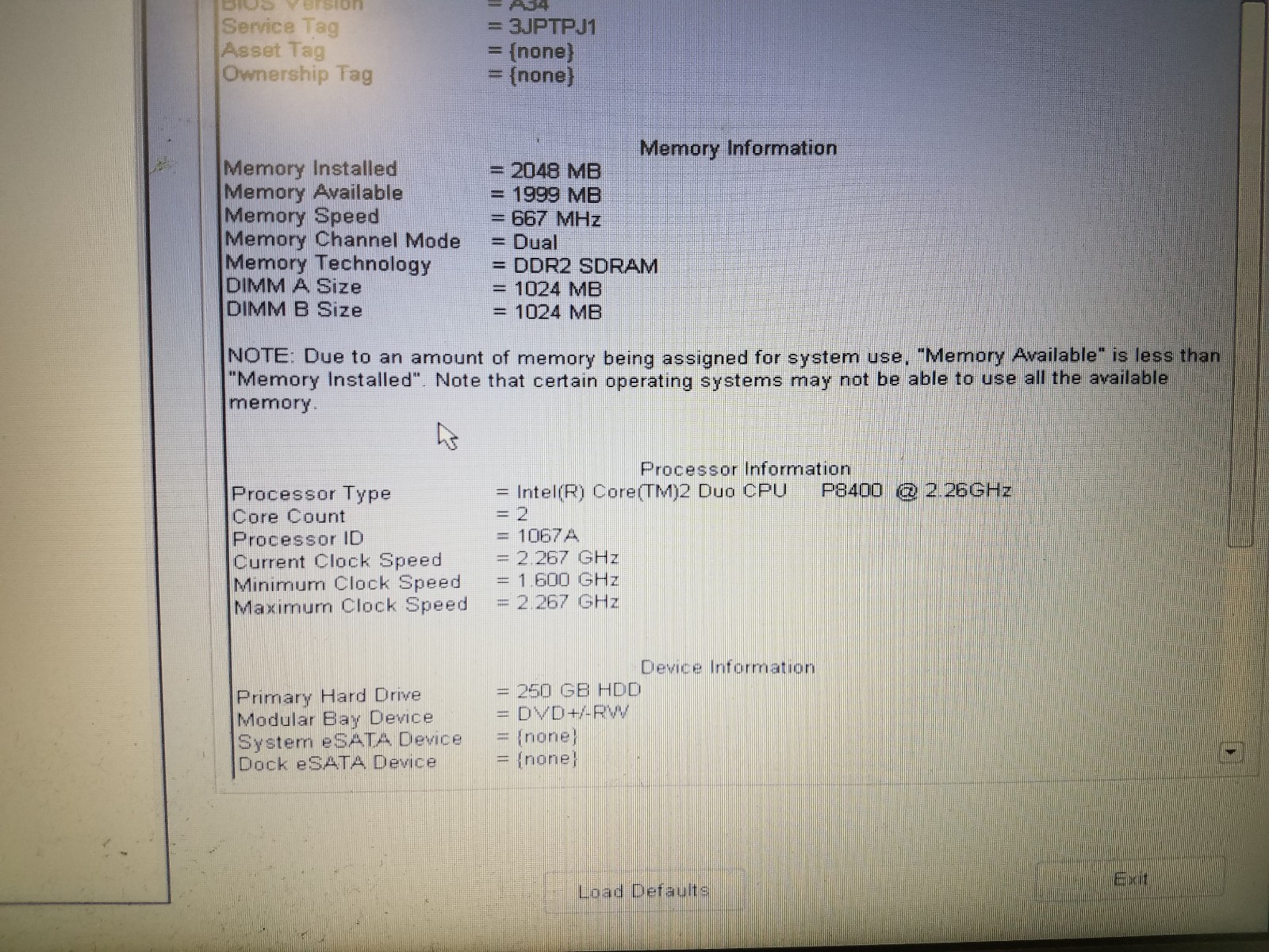 Dell Latitude E6400 Laptop-Boots to Bios-No Battery-READ
