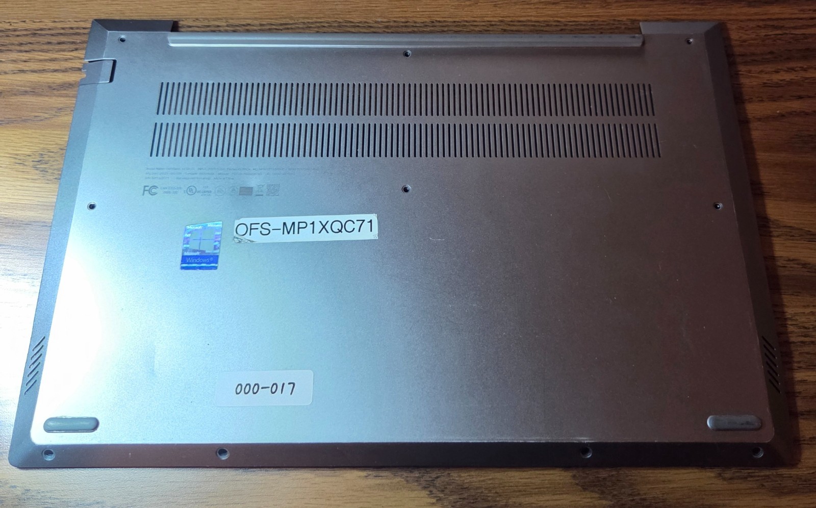 Lenovo ThinkBook 14 G2 ITL Bottom Base Cover 5CB1B02545 Aluminum Case Gray OEM