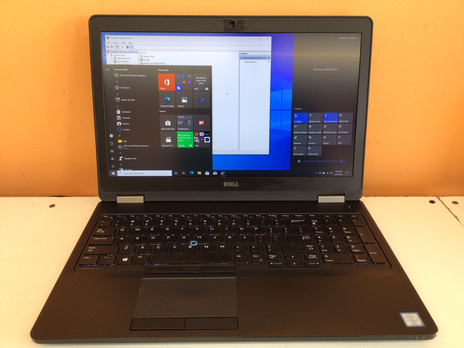 Dell Latitude E5570 I5-6300U 2.4GHz 8GB DDR4 Ram 256GB M.2 Sata SSD Win 10 Pro