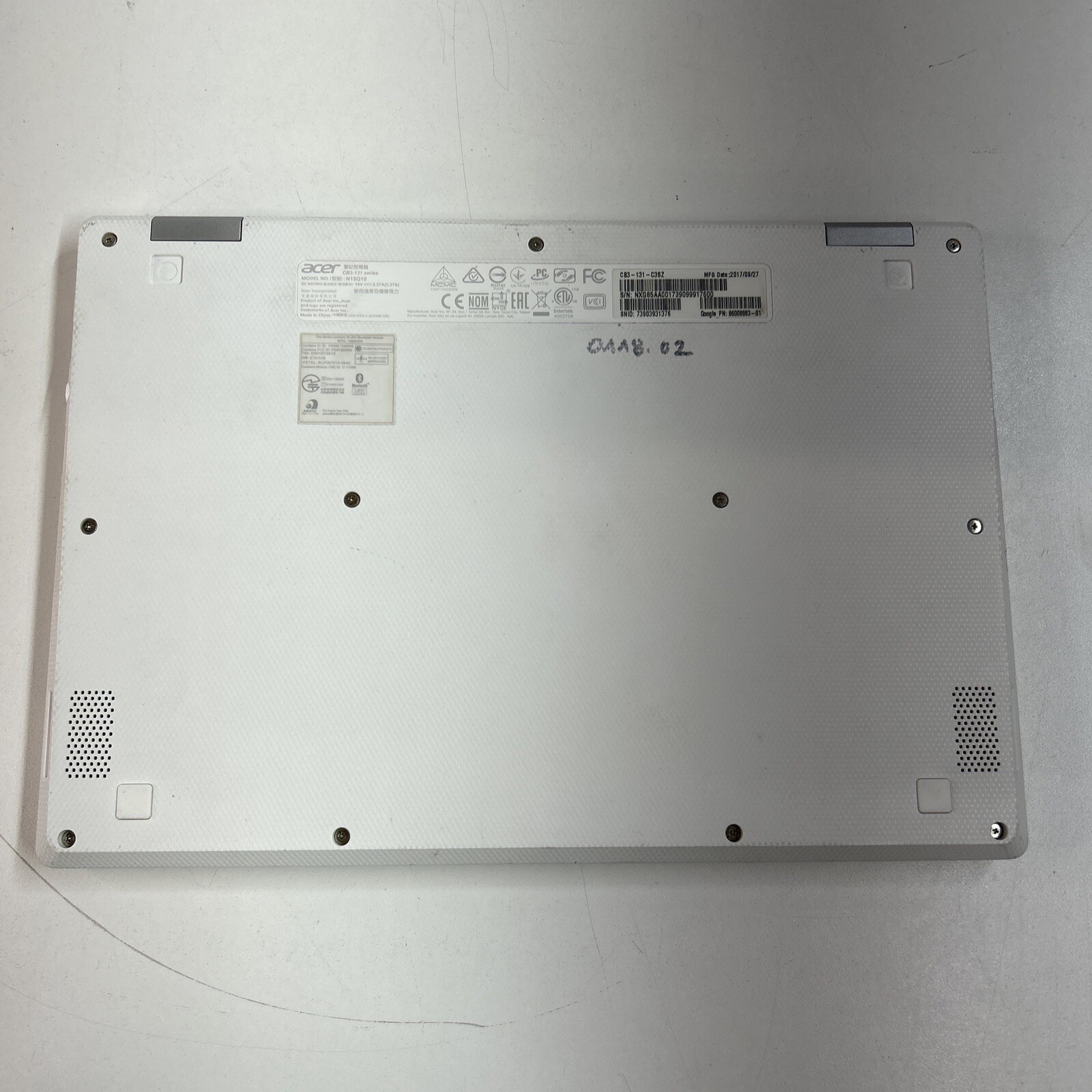 Acer Chromebook 11 CB3-131 Intel Celeron N2840 2GB RAM 16GB eMMC ChromeOS