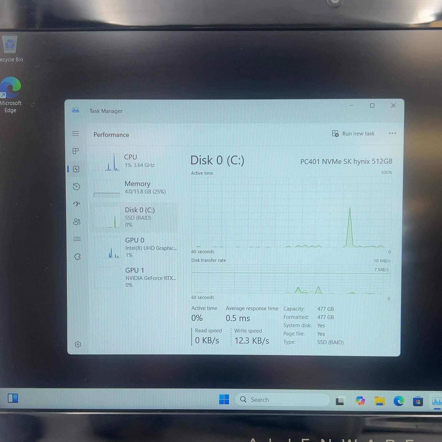 Alienware M15 15.6″ i7-8750H 2.2GHz 16GB RAM 512GB SSD GeForce RTX 2060