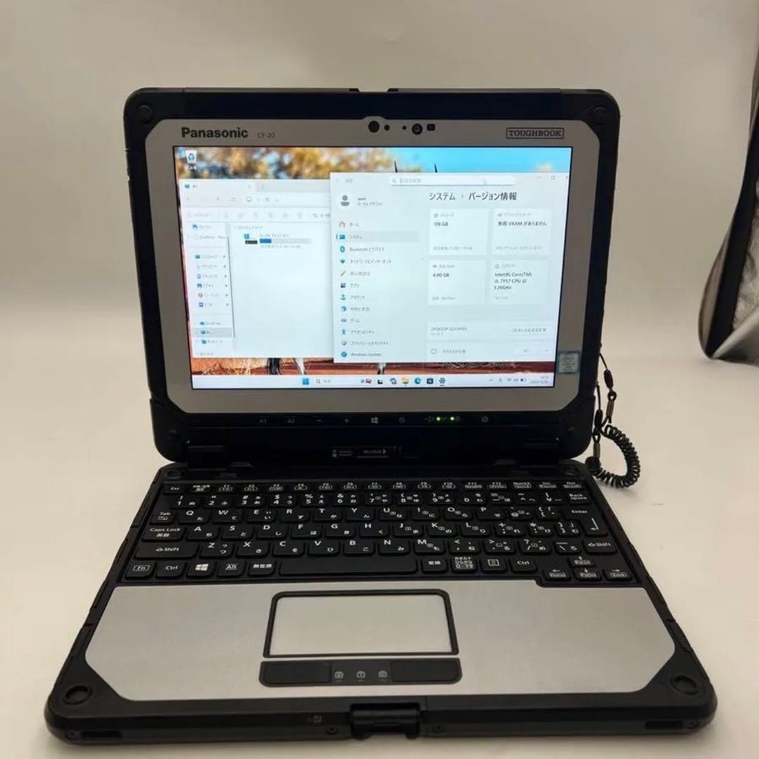 Panasonic Toughbook CF-20 Core i5-7Y57 10.1in WUXGA SSD128GB 4GB RAM Win11Pro