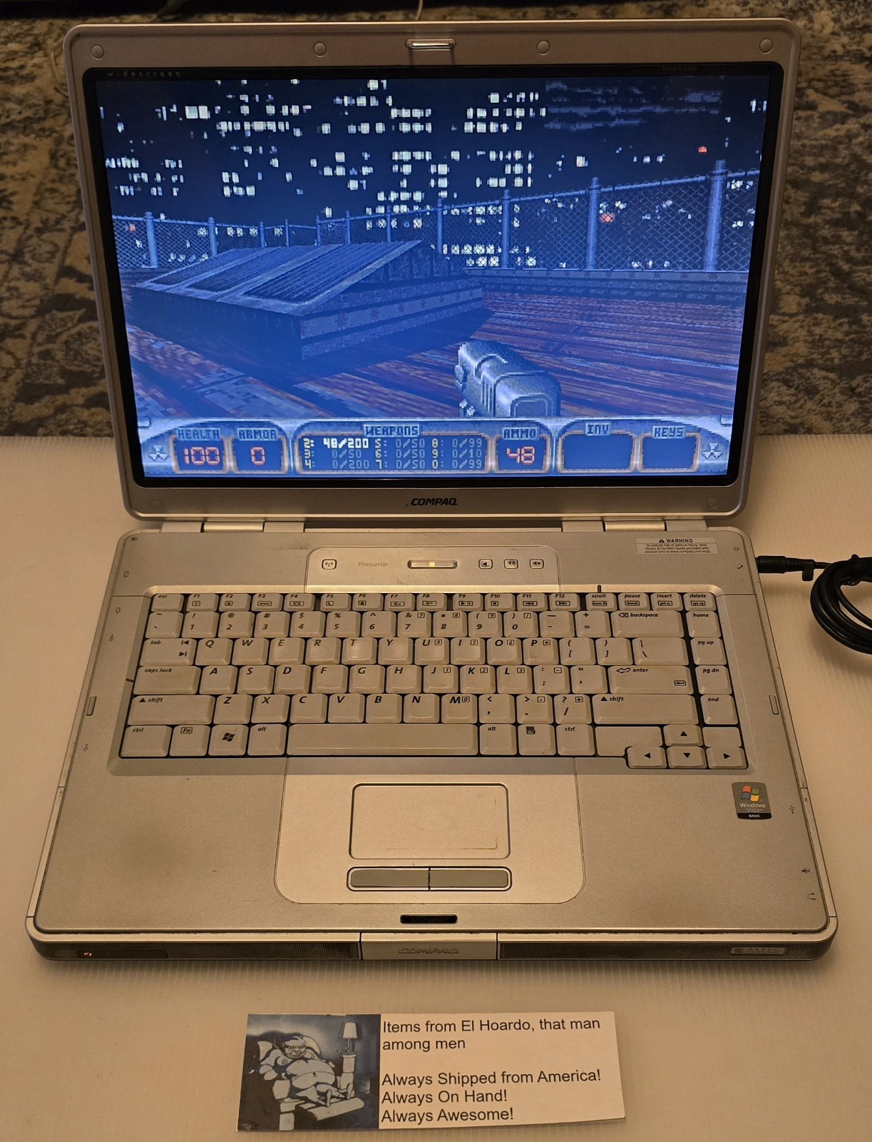 Compaq Presario C500 Laptop Intel Celeron M 1.60 Ghz 2GB Ram 80GB HDD Win XP Pro