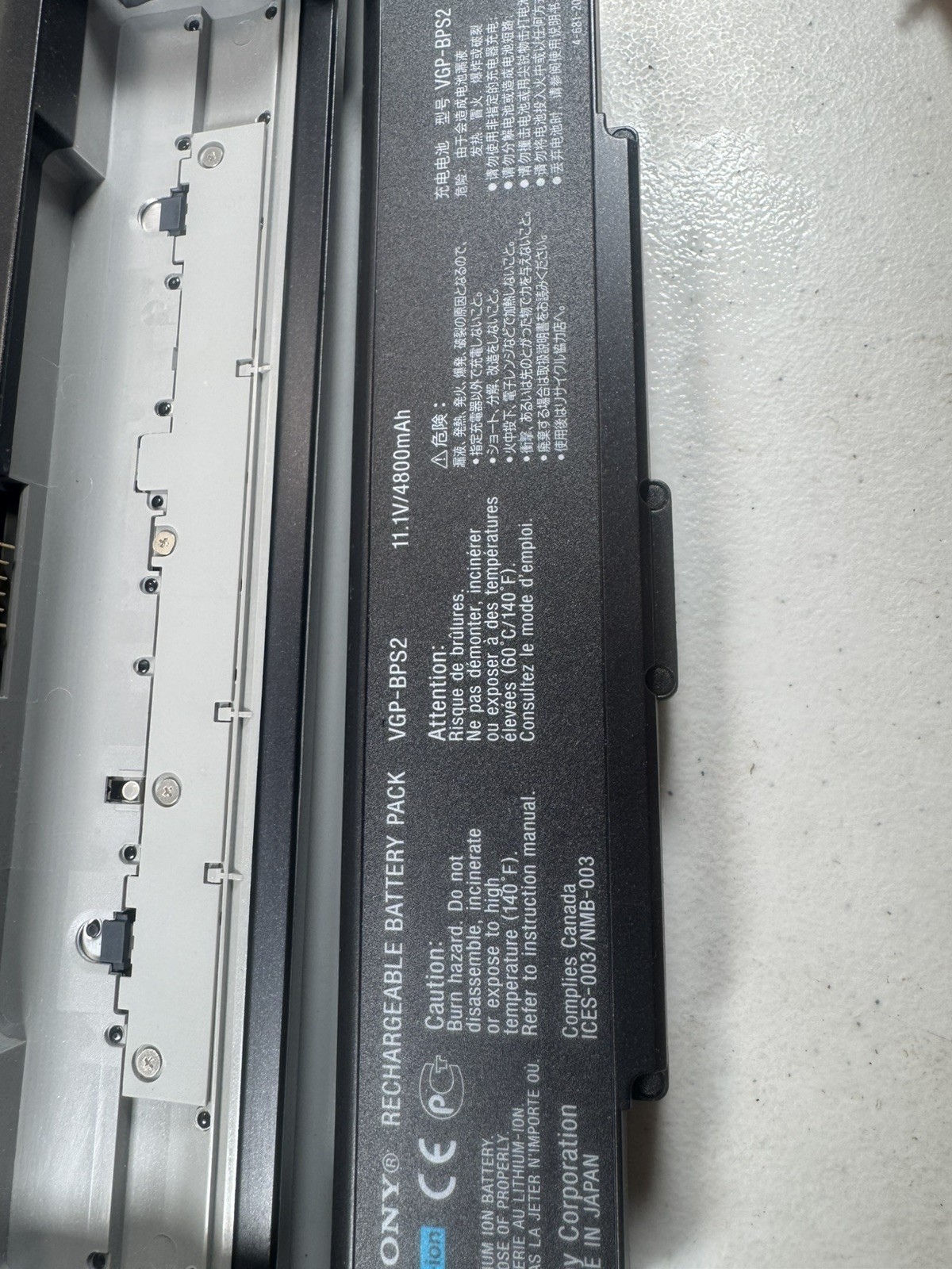 Sony VAIO VGN-S590P Laptop PCG-6H4L For Parts/Repair – No Charger, Missing Keys