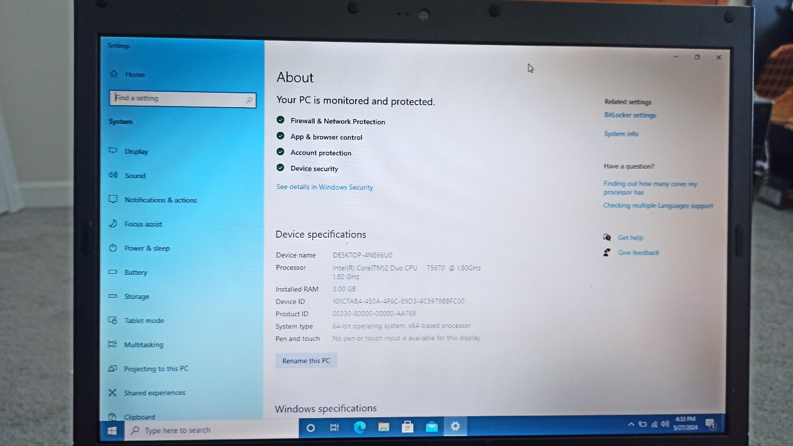 Dell Vostro 1510 lot of three 15.4″ Intel Core 2 Duo 2.0GHz 4GB RAM 700GB HDD