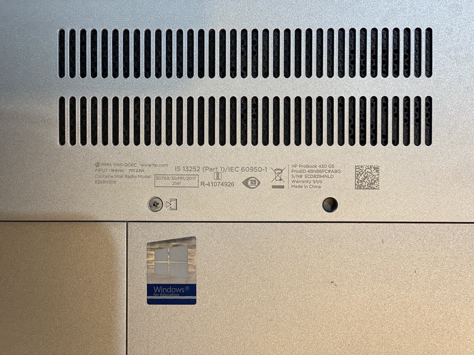 HP ProBook 430 G5 Laptop i3-7100U|2.40GHz| 8GBRAM| 512GBSSD HDMI Win10Pro| 13.3″