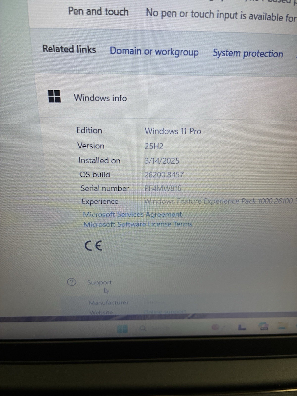 Lenovo V15 G4 15.6″ FHD i3-1315U 16GB RAM 512GB SSD Win11 Laptop Never Setup!