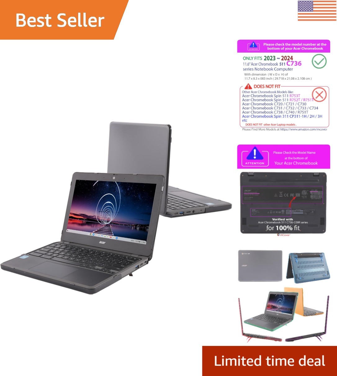 Tailored Hard Shell for Acer Chromebook 511 C736 (11.6 inch) – Modern Protection