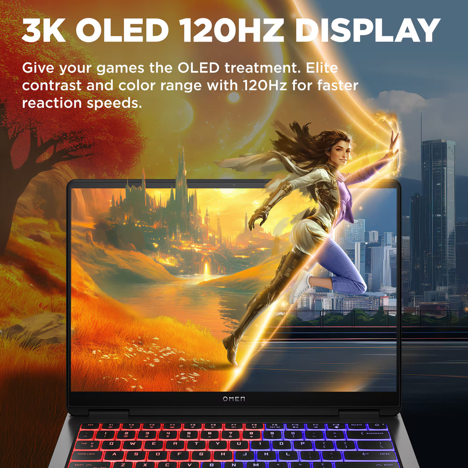 HP OMEN – Transcend 14″ 120Hz 3K OLED Gaming Laptop – Intel Core Ultra 7 (202…