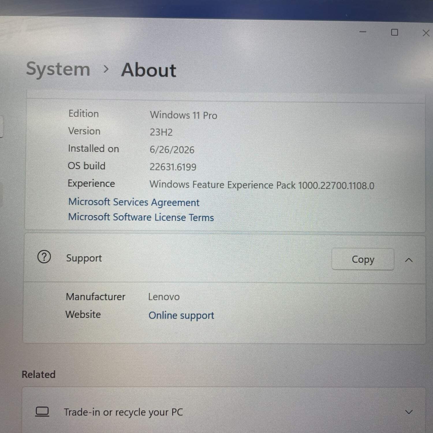 Lenovo ThinkPad E14 Gen 5 14″ Ryzen 5 7530U 2.0GHz 8GB RAM 256GB SSD