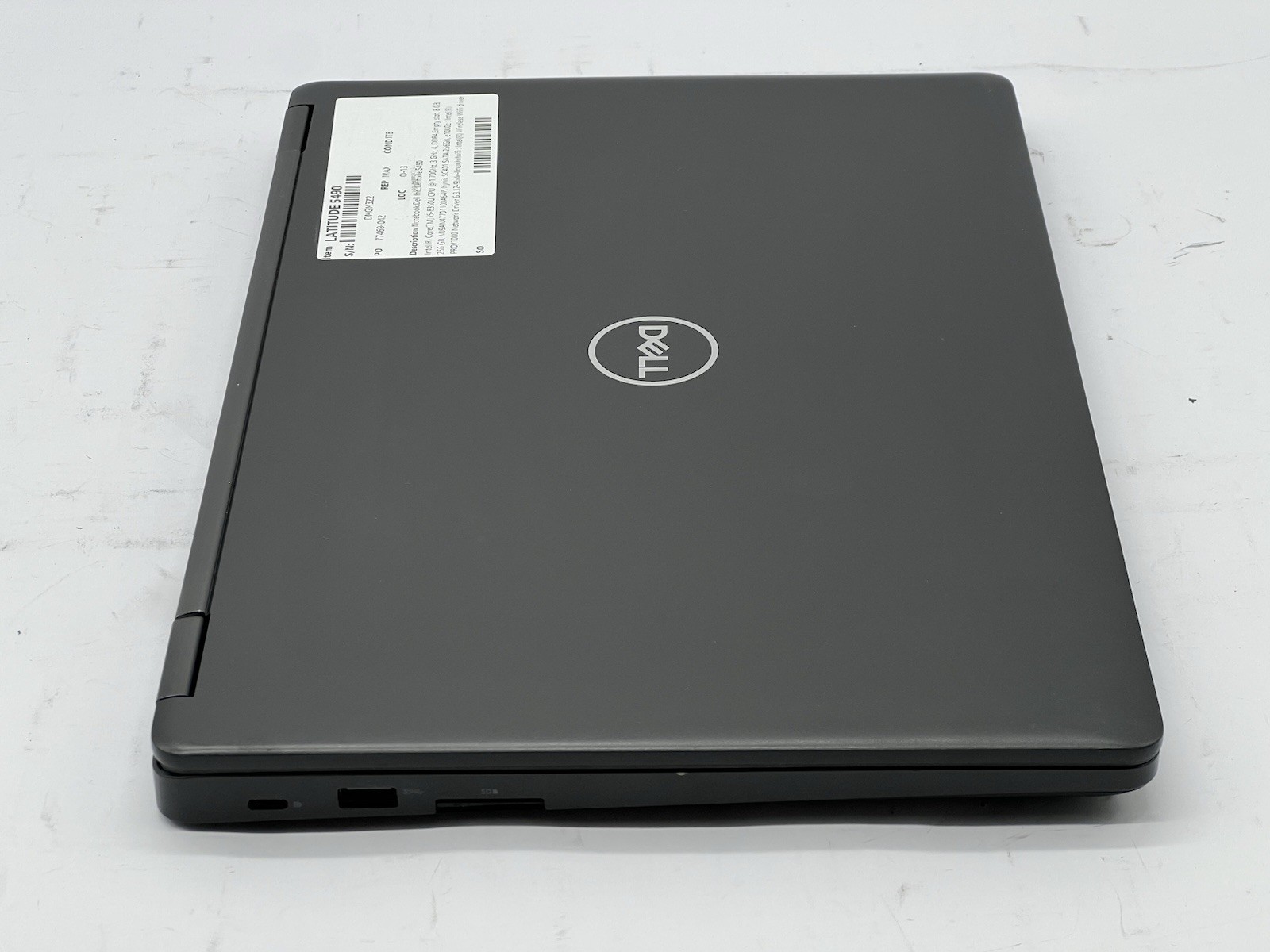 Dell Latitude 5490, i5-8350U CPU, @ 1.70GHz, 8GB RAM, 256GB SATA-No OS/Adapter