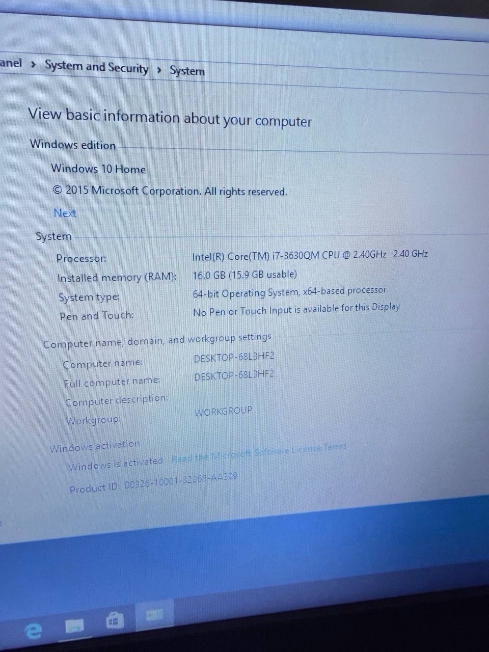 HP Envy dv7 Laptop i7-3630QM 16GB RAM 930GB HDD NVIDIA GeForce GT 635M