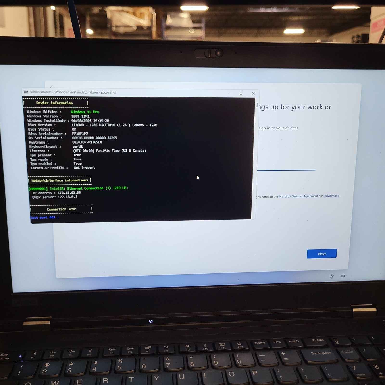Scratched LCD Lenovo ThinkPad P52 Laptop Intel i7-8850H 2.6GHz 16GB 512GB No PSU