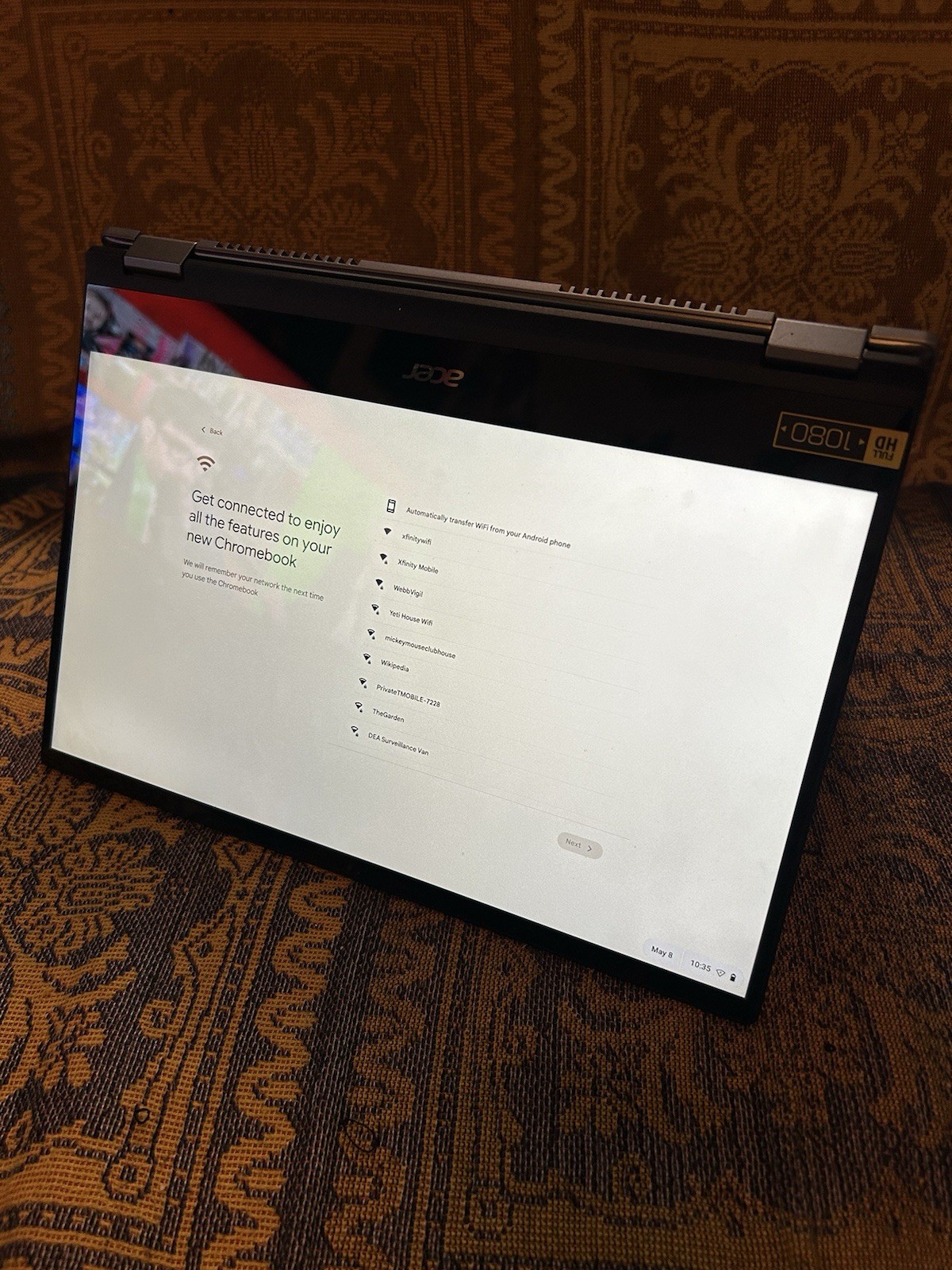Acer Chromebook Spin 514 14″ AMD Ryzen 5 3500C 8GB RAM 128GB eMMC