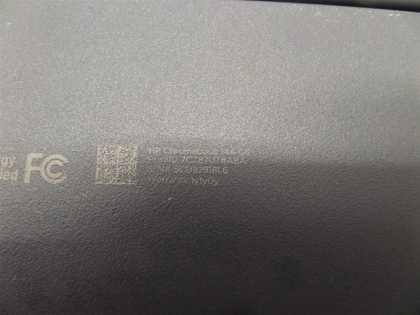 HP 14″ Chromebook 14A G5 16GB eMMC 7CZ87UT#ABA – Broken Left USB Port