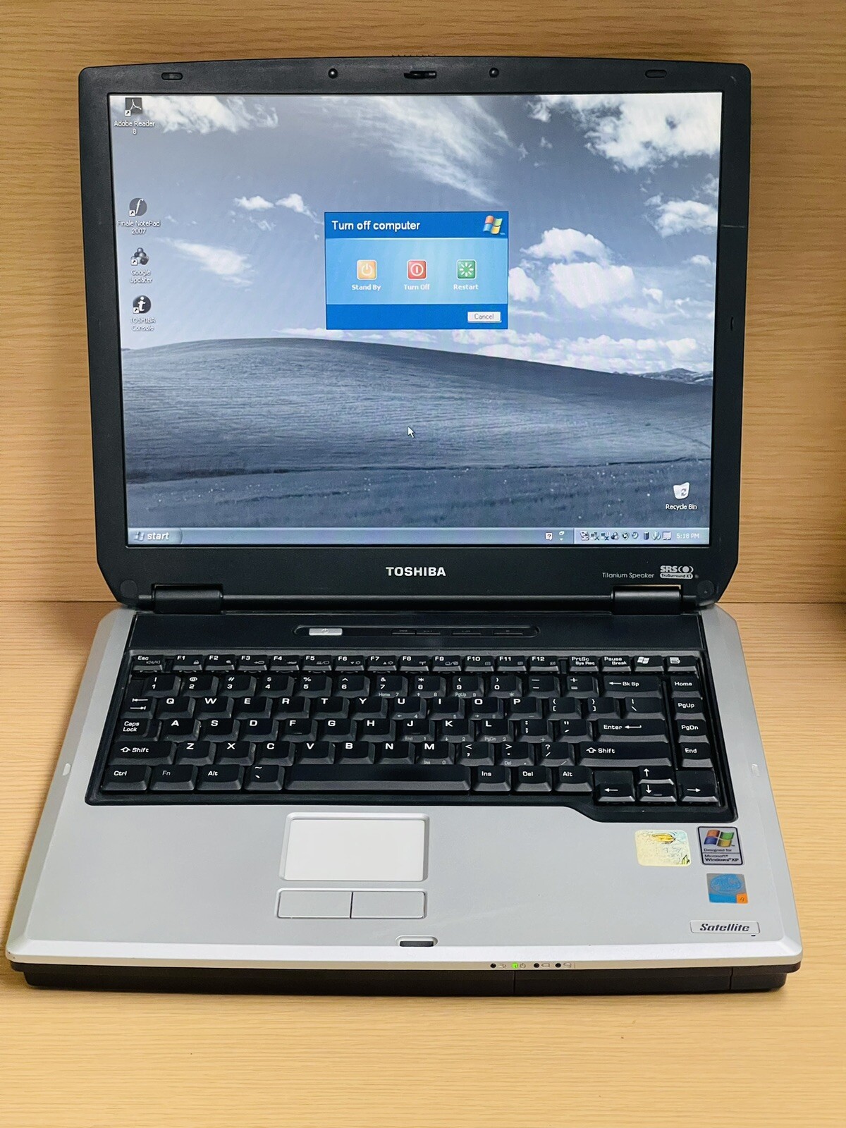 Vintage Toshiba satellite A45-S150 laptop **IT DOES NOT INCLUDE A CHARGER**