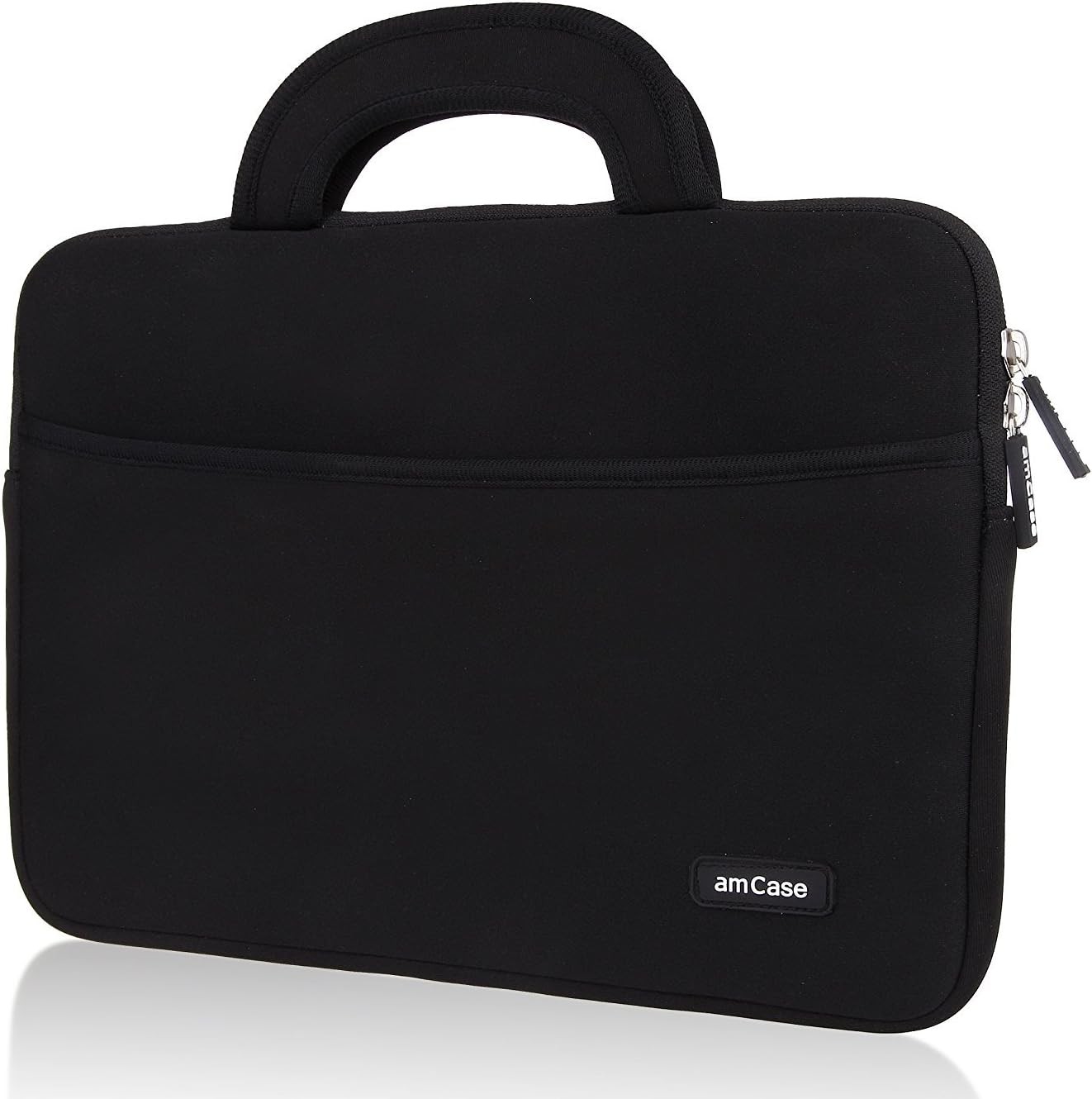 14 inch Black Travel Sleeve with Handle for Chromebook – amCase Laptop Protectio