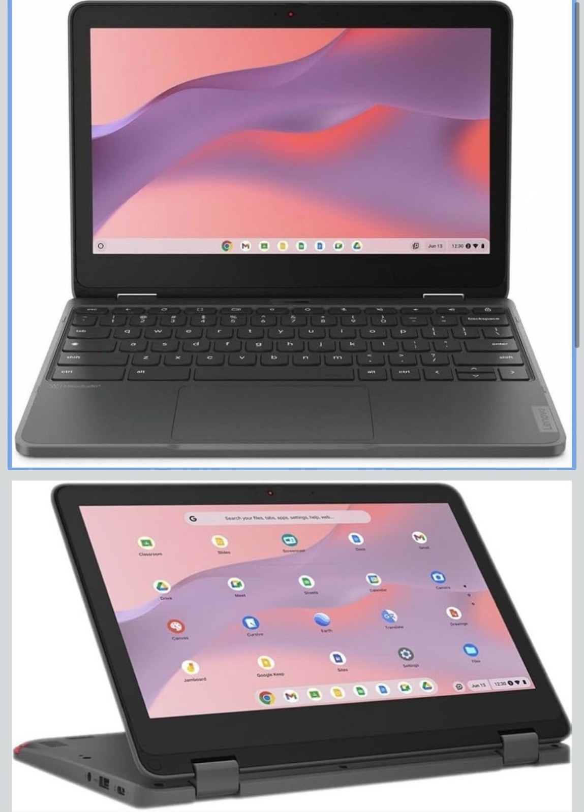 Brand New Lenovo 300eYoga 11.6 HD Touchscreen Convertible Chromebook ARM CortexA