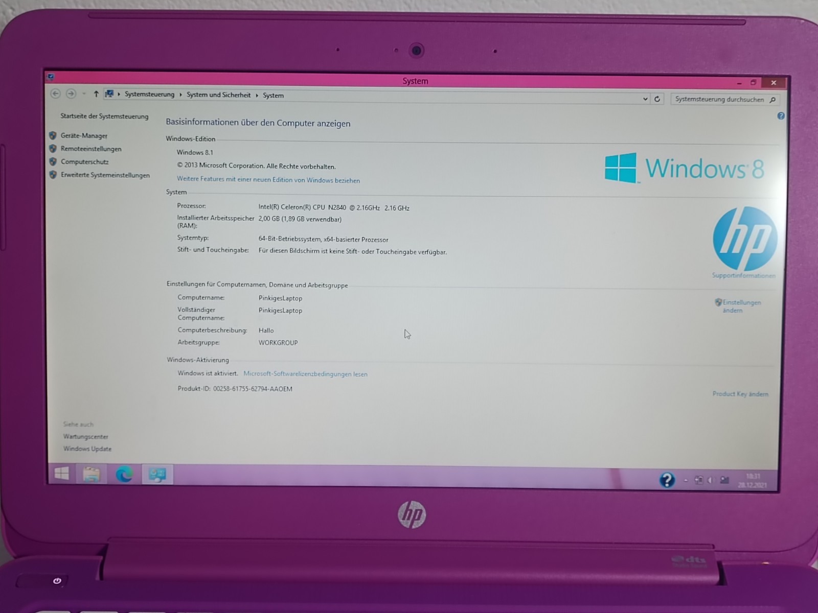 HP Stream Notebook Laptop Pc