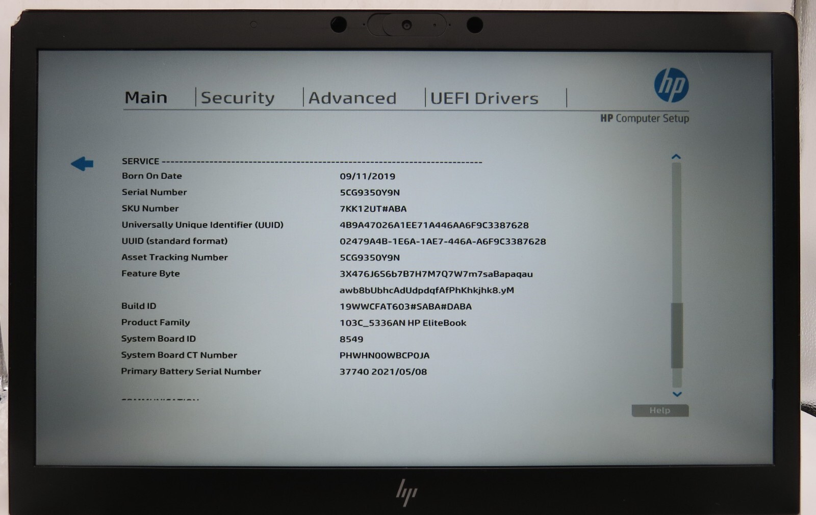 HP EliteBook 850 G6-15.6″-i5-8265U@1.60GHz-16GB RAM-256GB M.2 NVME-NO OS *READ*