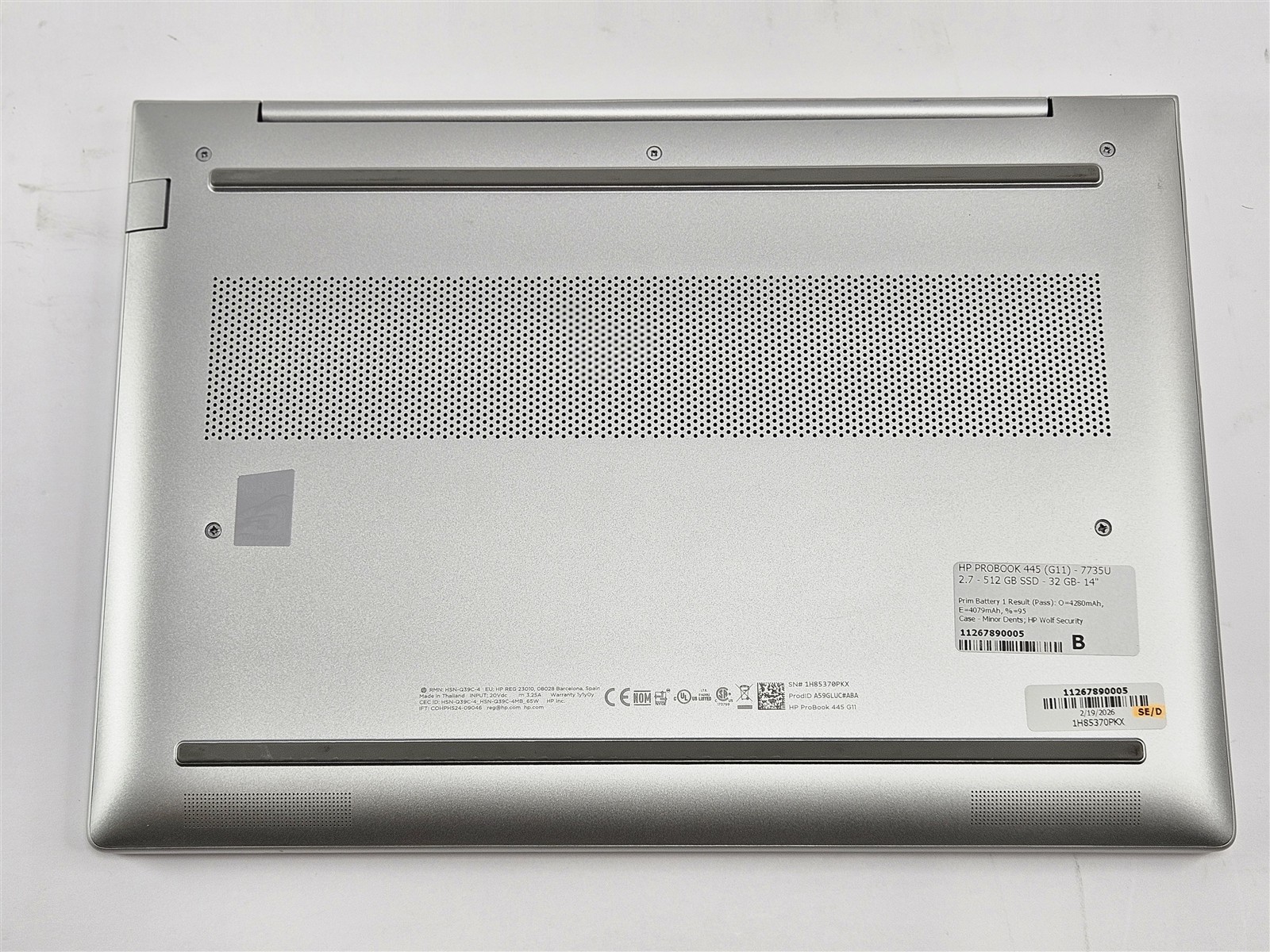 HP ProBook 445 G11 AMD Ryzen 7 7735U 32GB 512GB SSD 14″ WiFi