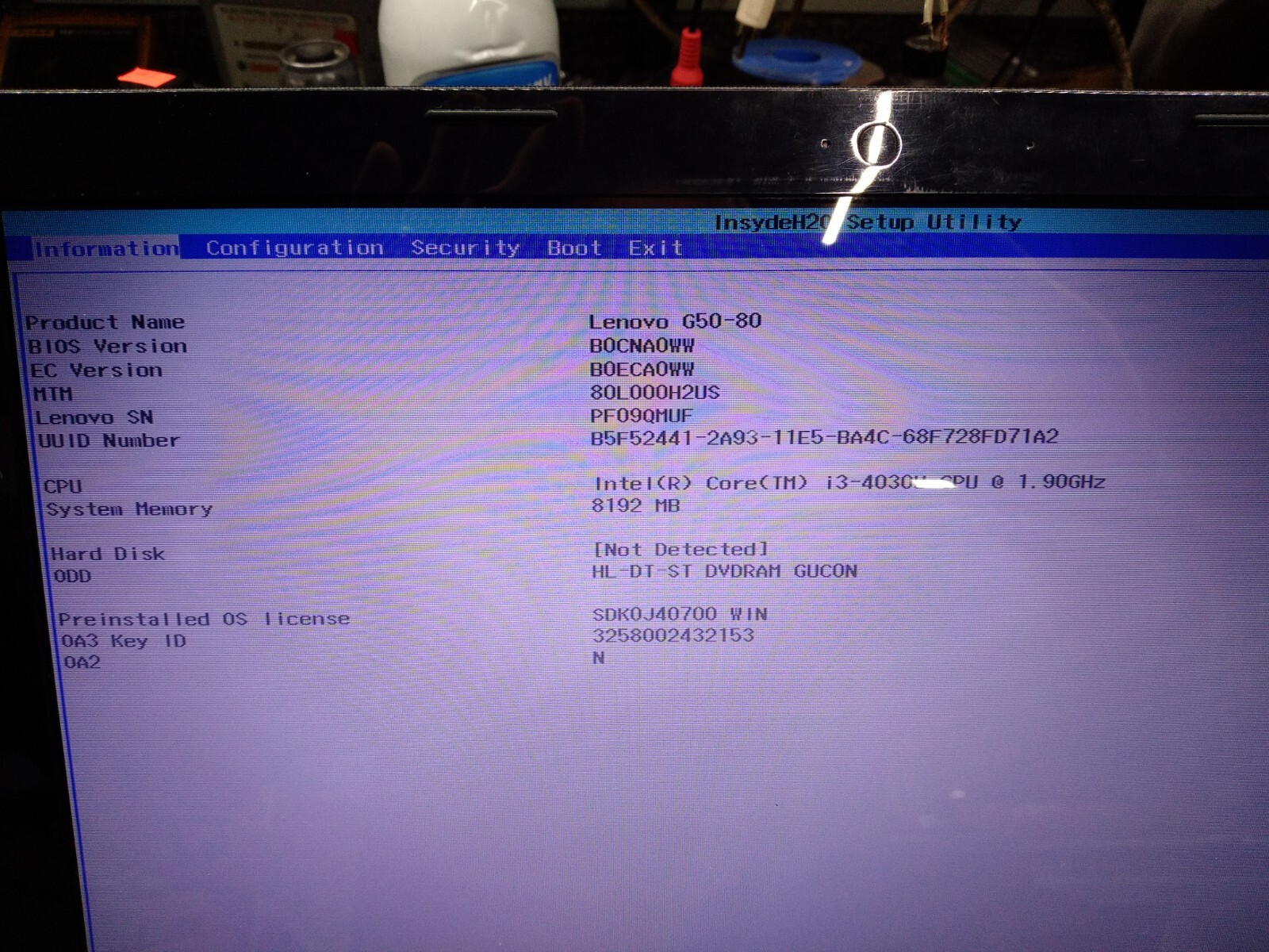 Lenovo TOUCH Laptop G50-80 Intel i3-4030U @ 1.90GHz 950GB 8GB WIFI Wireless
