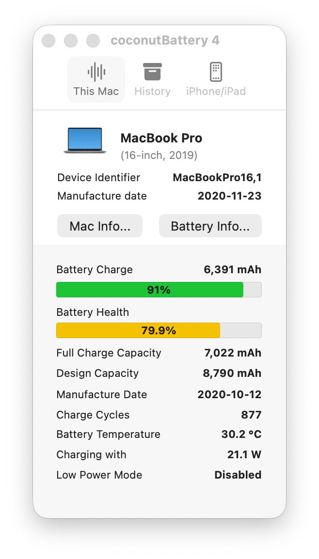 Apple MacBook Pro A2141 16″ Radeon 5500M 2.4GHz Intel Core i9-9980HK 64GB 1TB