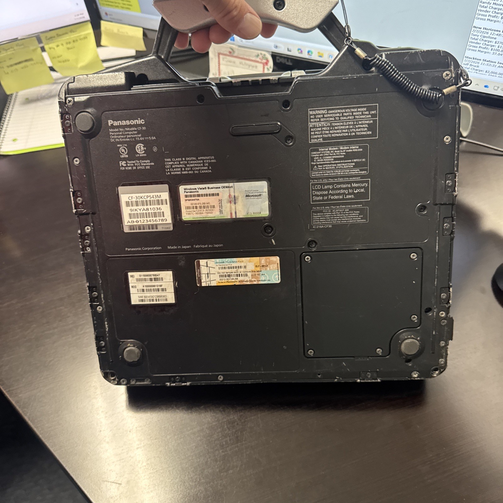 Panasonic Toughbook CF-30 13.3″ 4GB RAM 1.6GHz Core 2 Duo Parts Or Repair