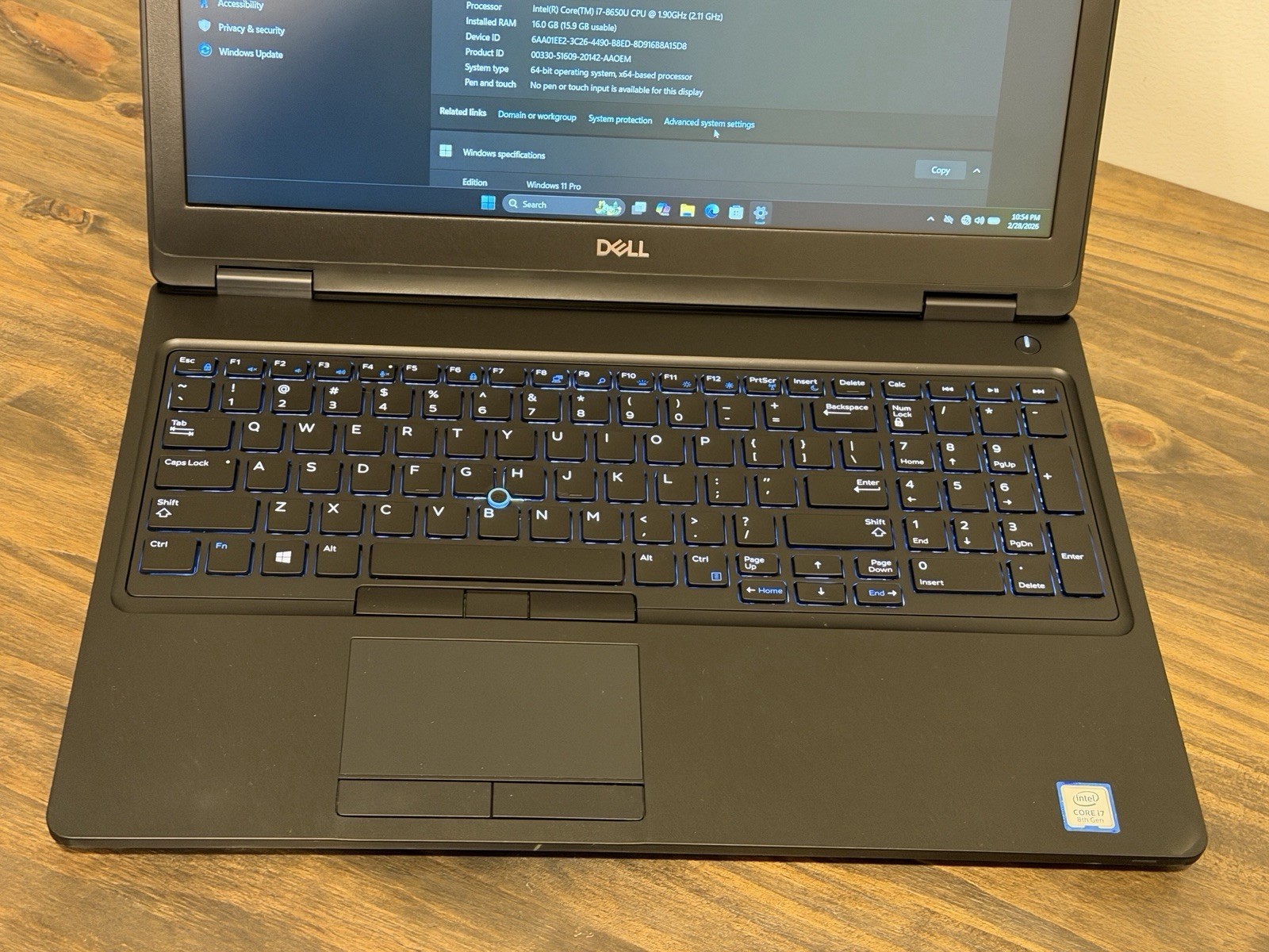 Dell Latitude 5590 Intel i7-8650U | 16GB RAM | 256GB SSD | Windows 11 Pro
