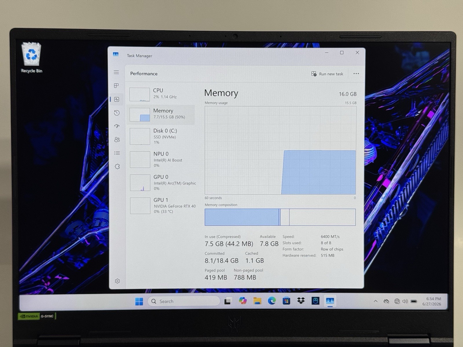 Acer Predator Helios Neo 14 QHD+ 120Hz Ultra 7 155H 16GB RAM / 1TB SSD RTX 4070
