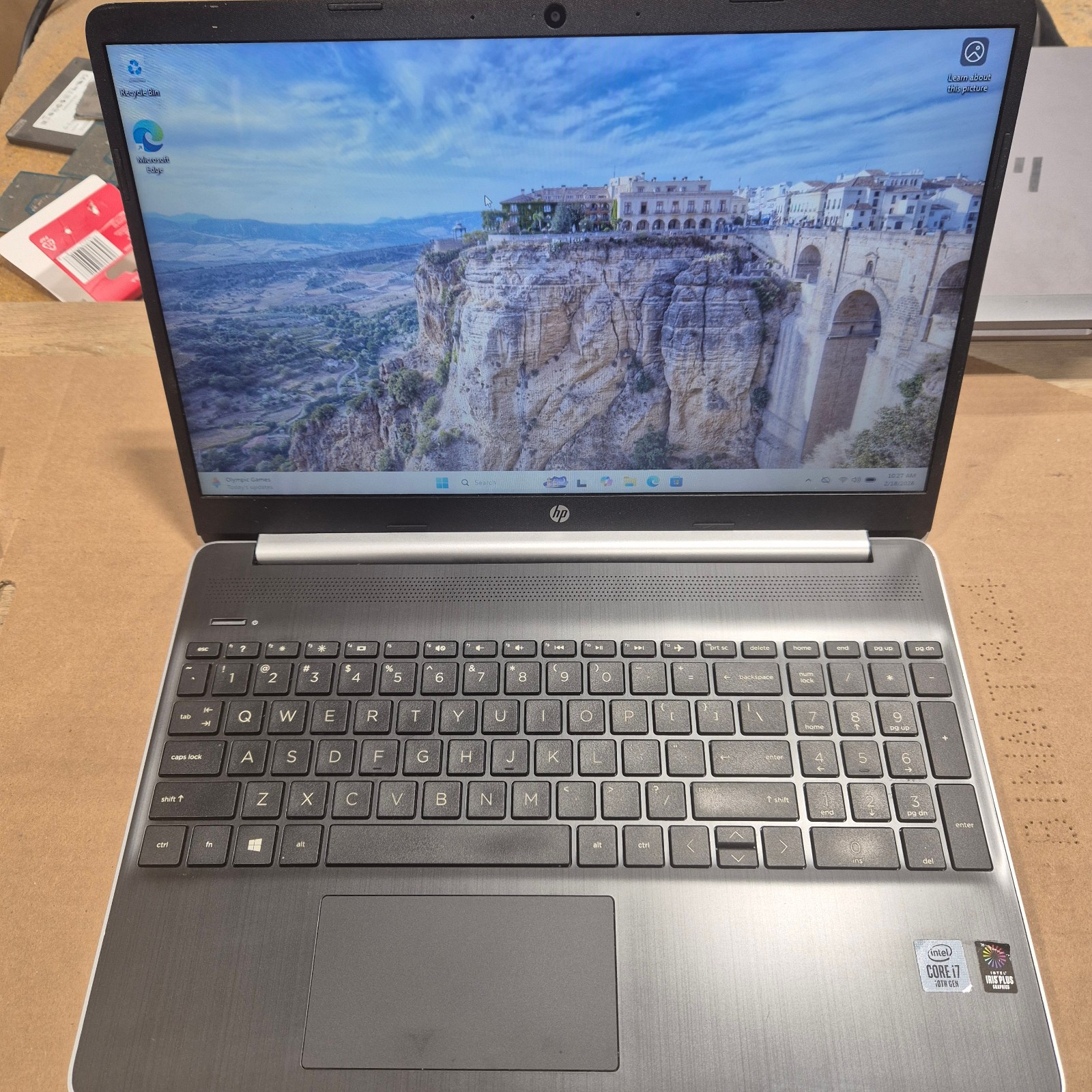 HP 15.6 Laptop 10th generation Intel Core i7-1065G7 Processor/Silver