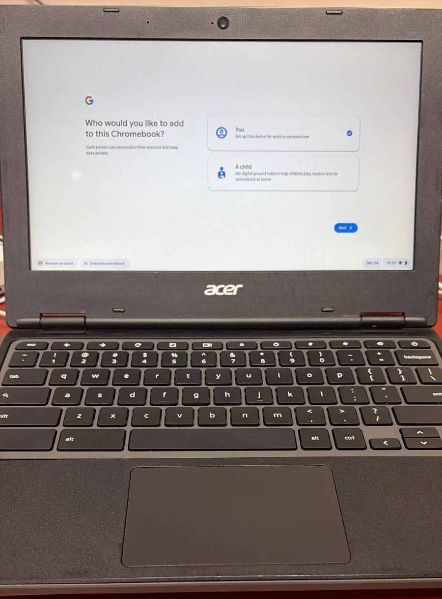 Acer Chromebook C721 2-in-1 11.6″ N4500 4GB 32GB SSD Grade B