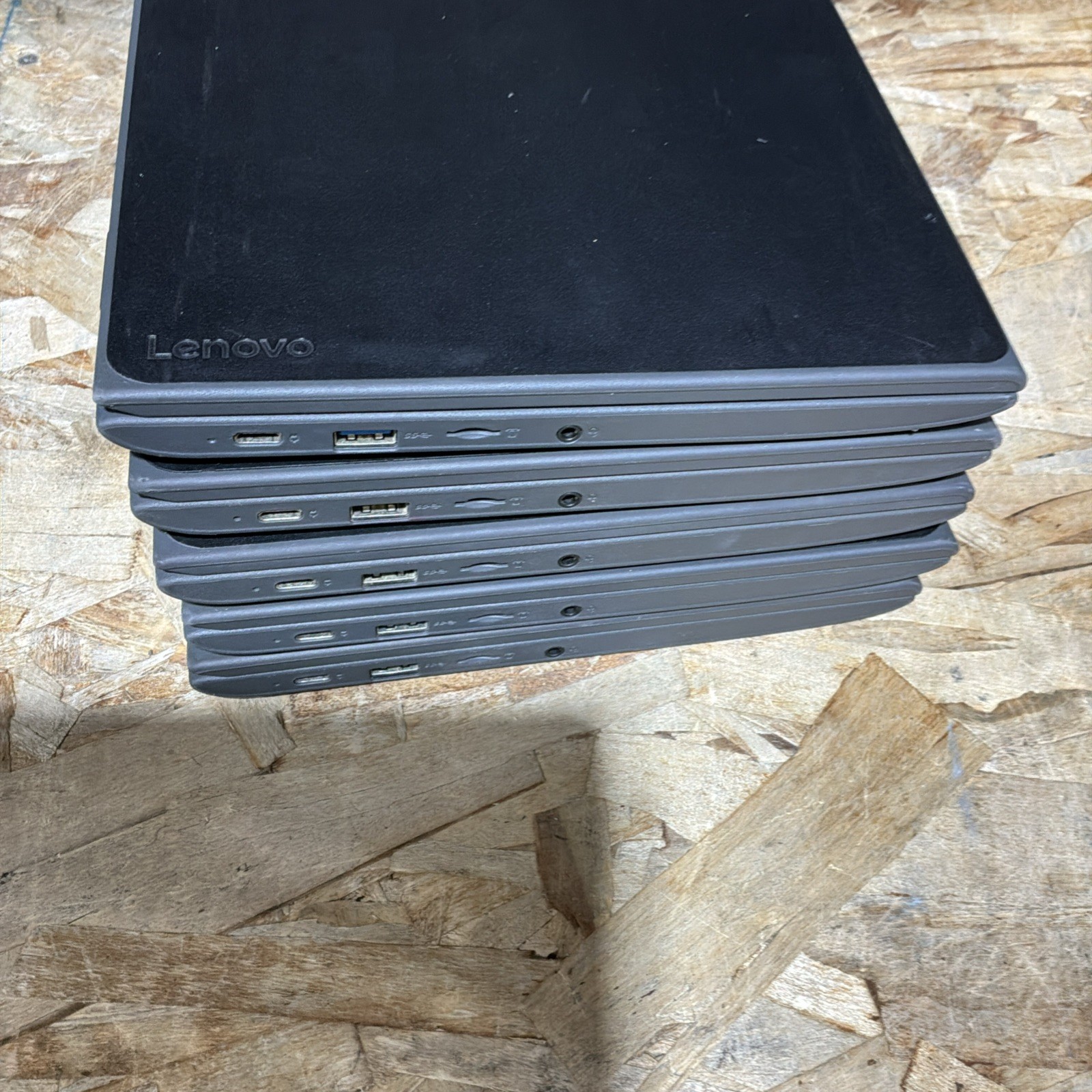 Lot Of 5! Lenovo Chromebook 100e 81ER 11.6″ Celeron N3350 4 GB RAM 16 GB eMMC
