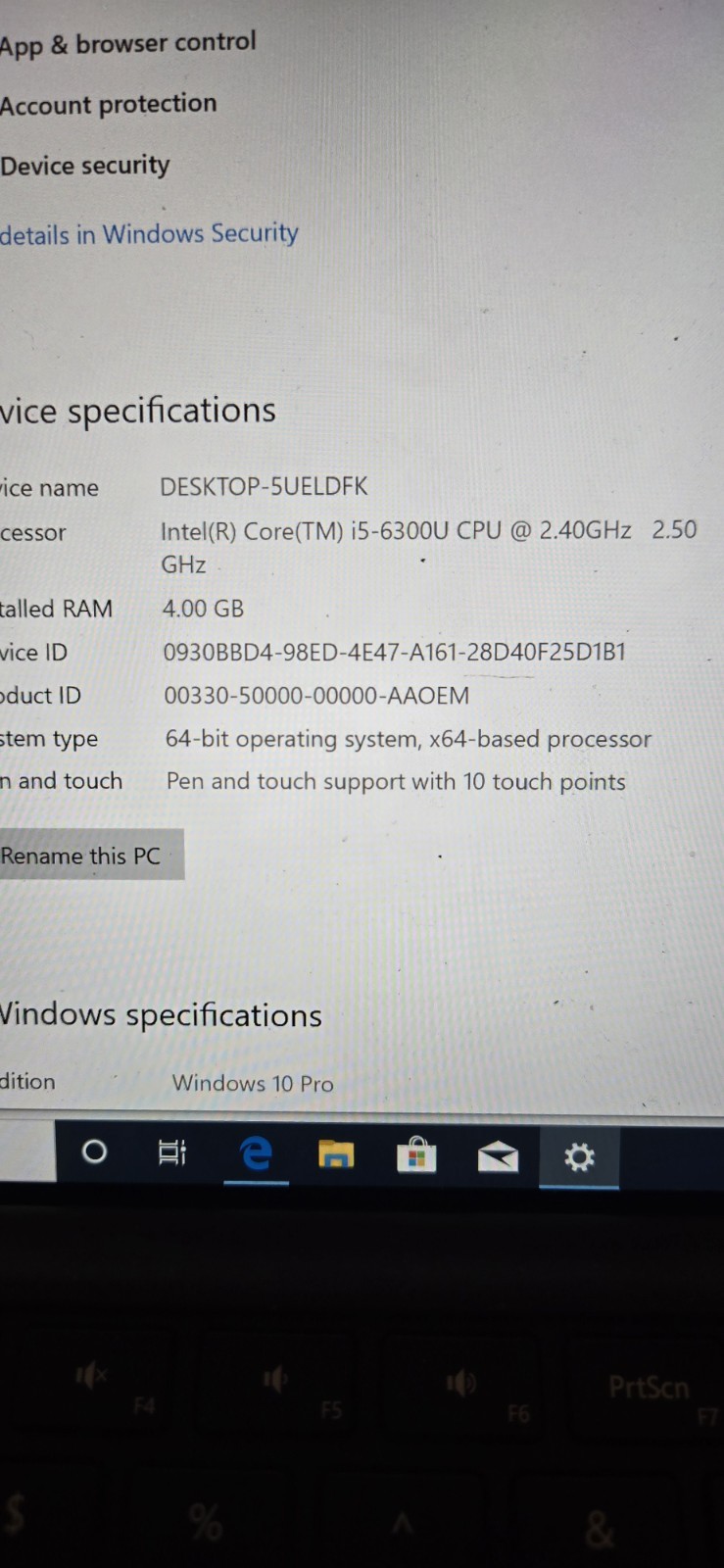 Microsoft Surface Pro 4 – 12.3″ Intel i5-6300U 4GB RAM 128GB SSD Windows 11