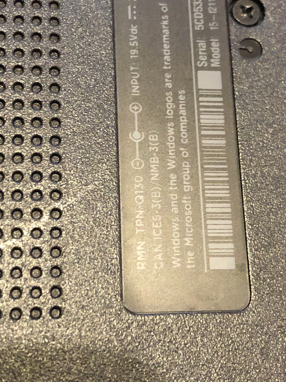 HP 15-f211WM Black laptop PARTS ONLY NO HDD As is