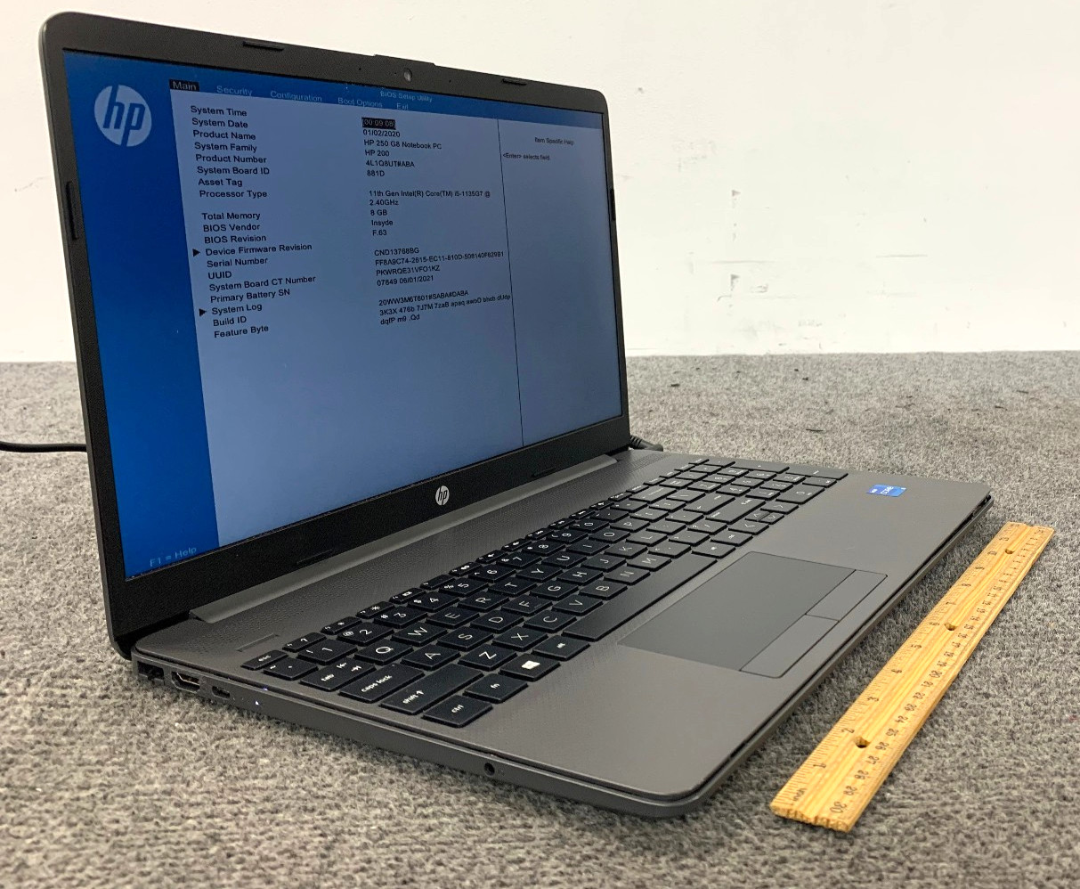 HP 250 G8 15.6″ Laptop i5-1135G7, No RAM/Storage, As Is