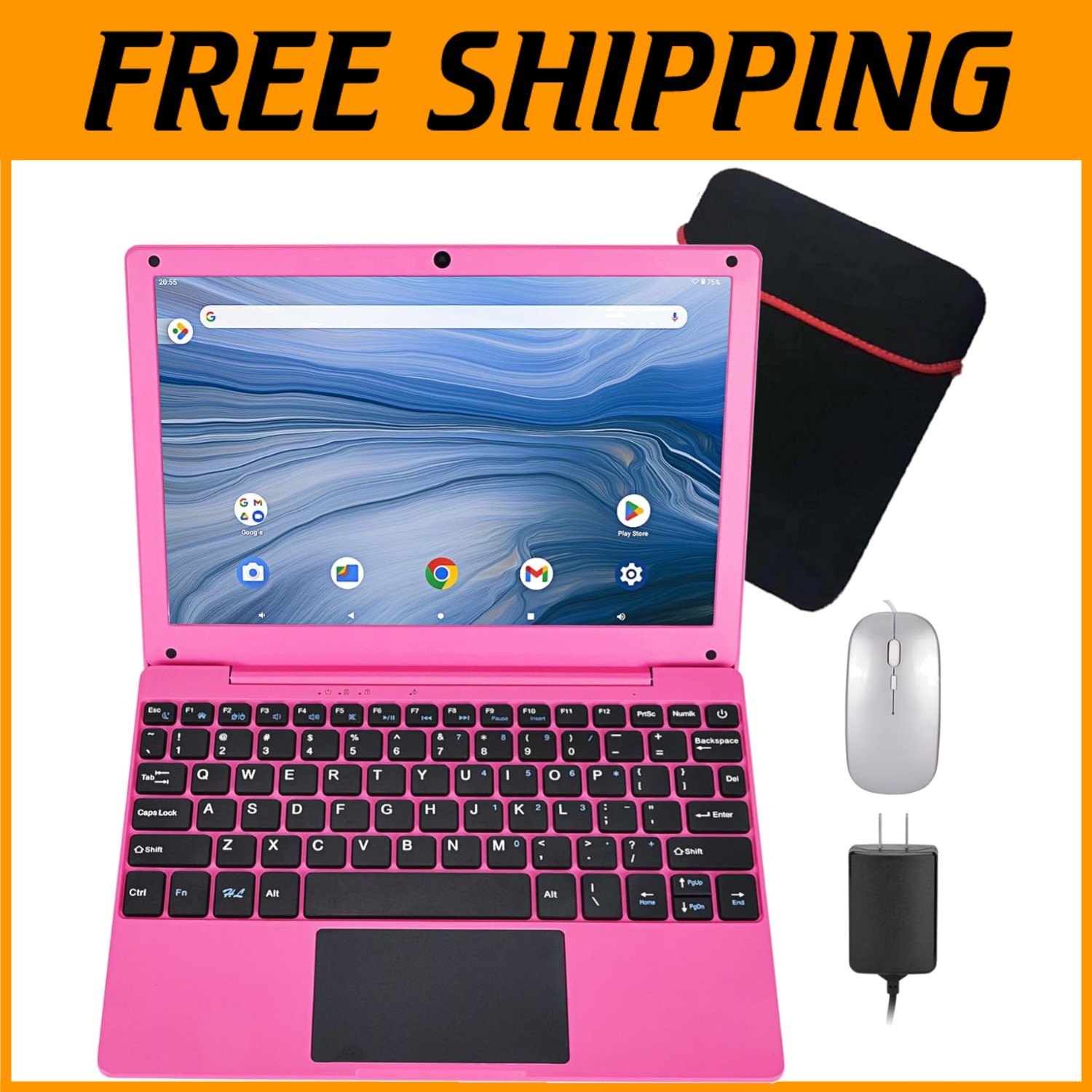 10.1Inch Laptop,Quad-Core Processor with Android 1-`
