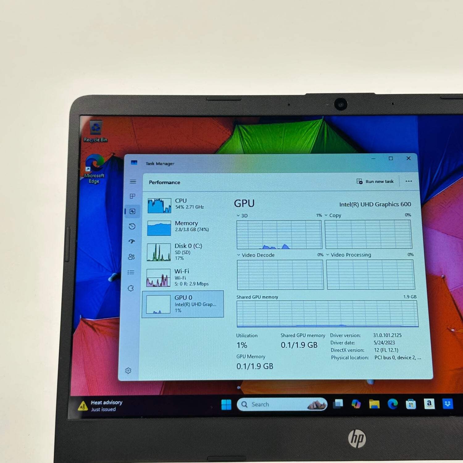 HP Stream 14-DQ00052DX 14″ Celeron N4020 1.1GHz 4GB RAM 64GB SSD