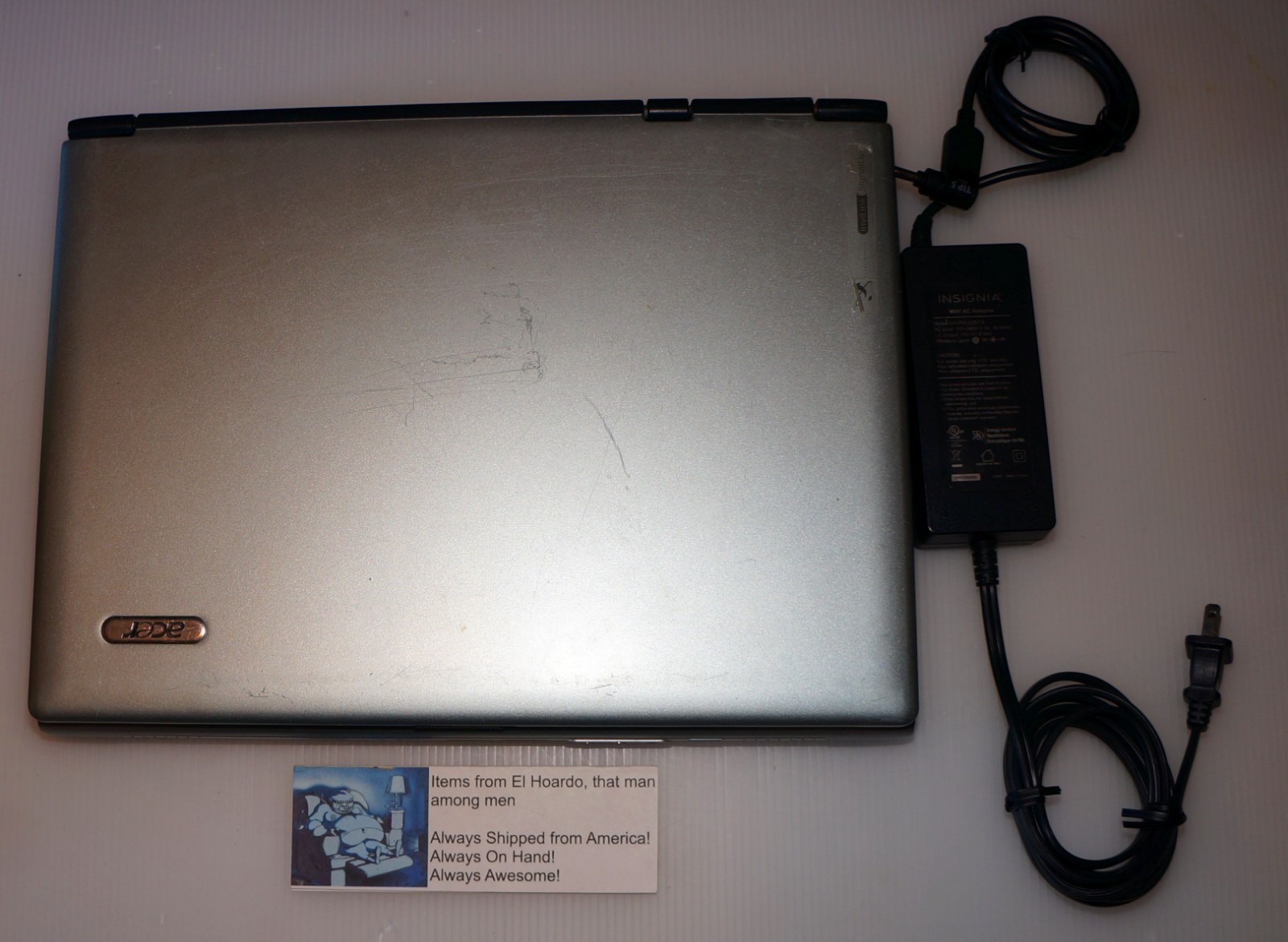 Acer Travelmate 4062 WLCi Laptop 1GB Ram 80GB HDD 1.73 Ghz Pentium M Win XP DVD