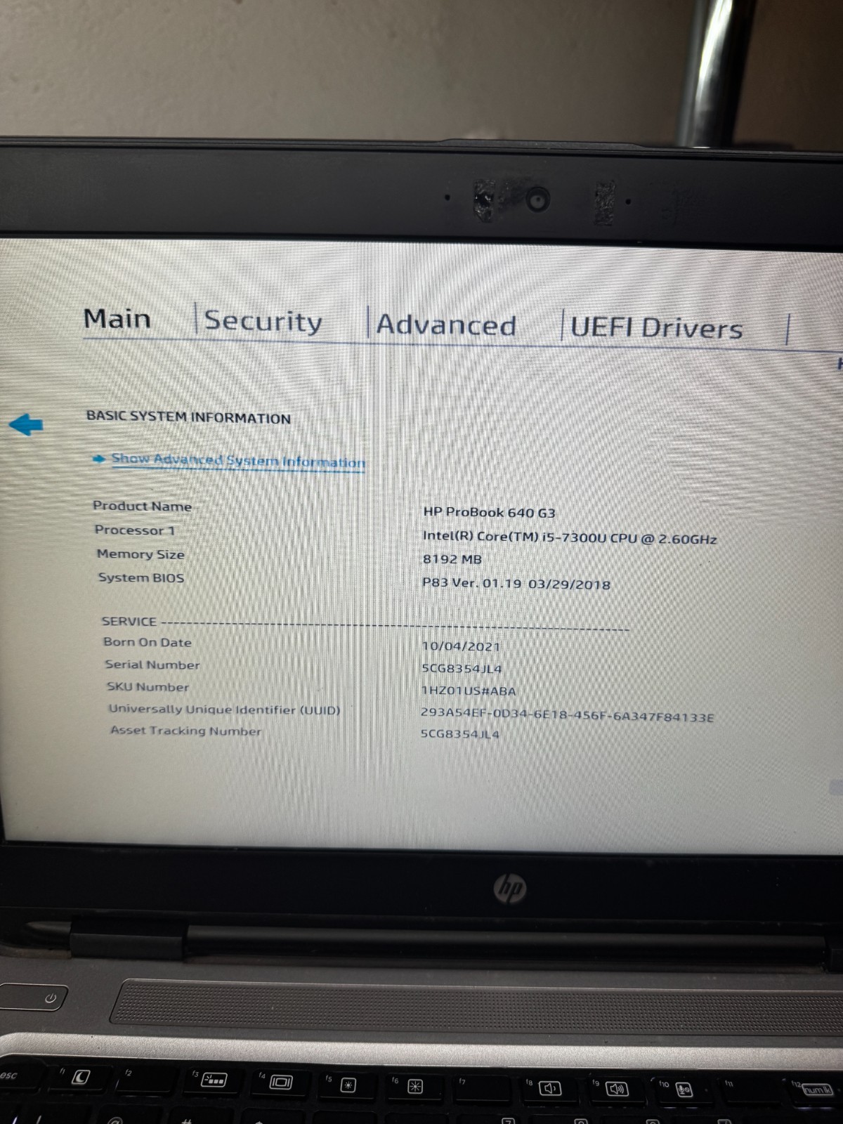 HP ProBook 640 G3 Core I5-7300 Laptop For Repair #5746