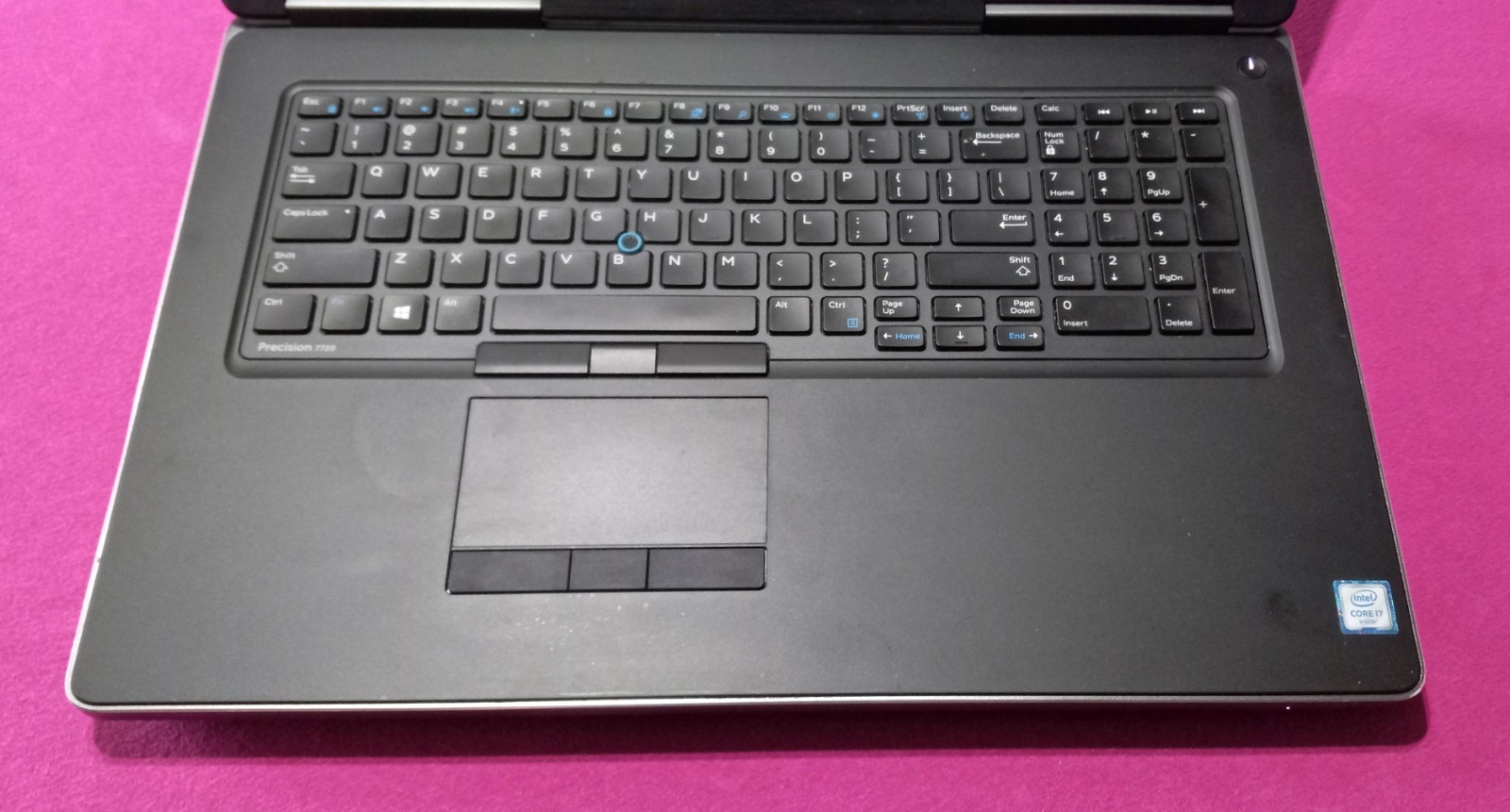 Dell Precision laptop 7720 i7-7820HQ 2.9-3.9Ghz 16GB+512GB NVIDIA “P5000” AX200