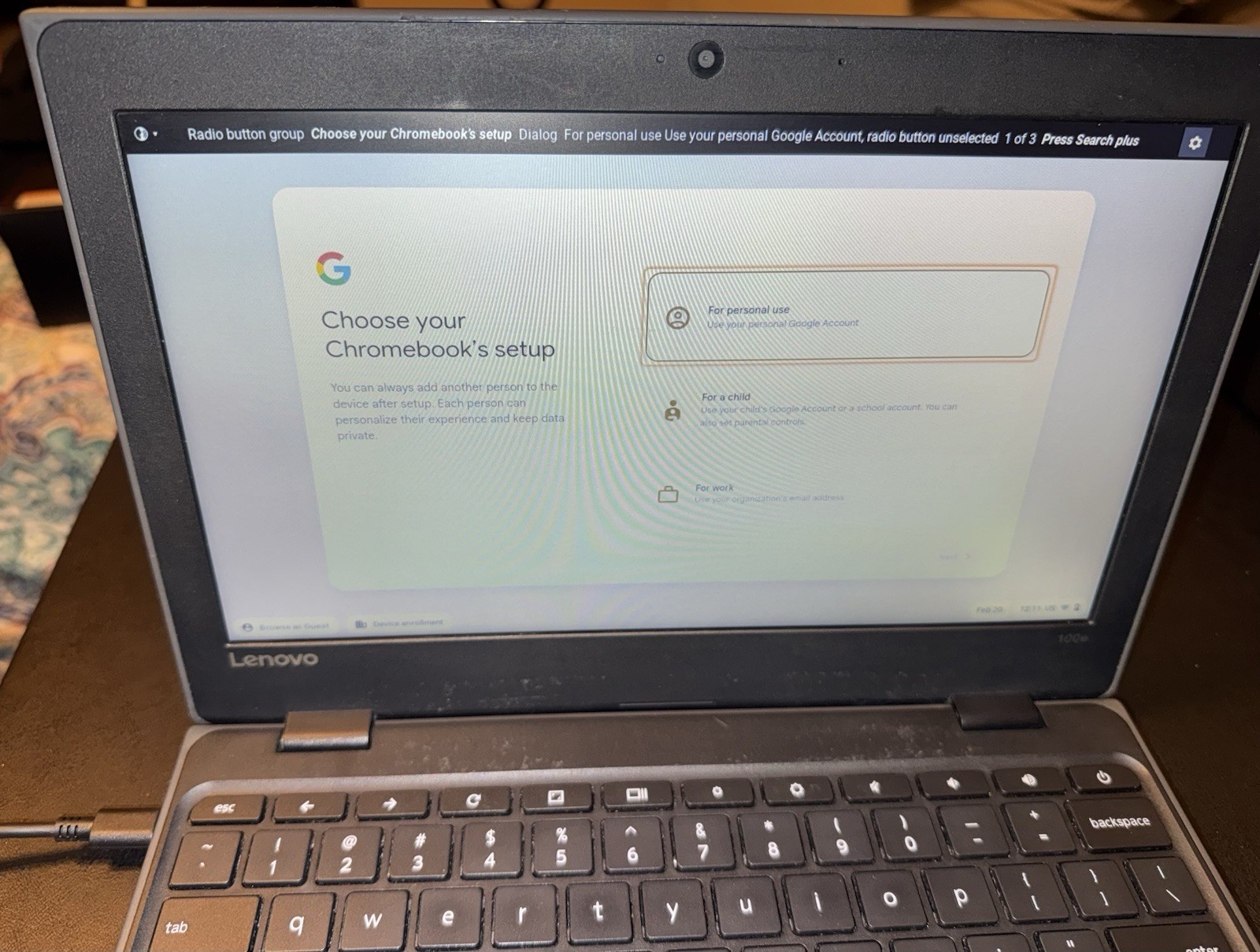 Lenovo 100e 2018 Chromebook 11.6” 4GB 16GB | Fully Working | NEW Charger