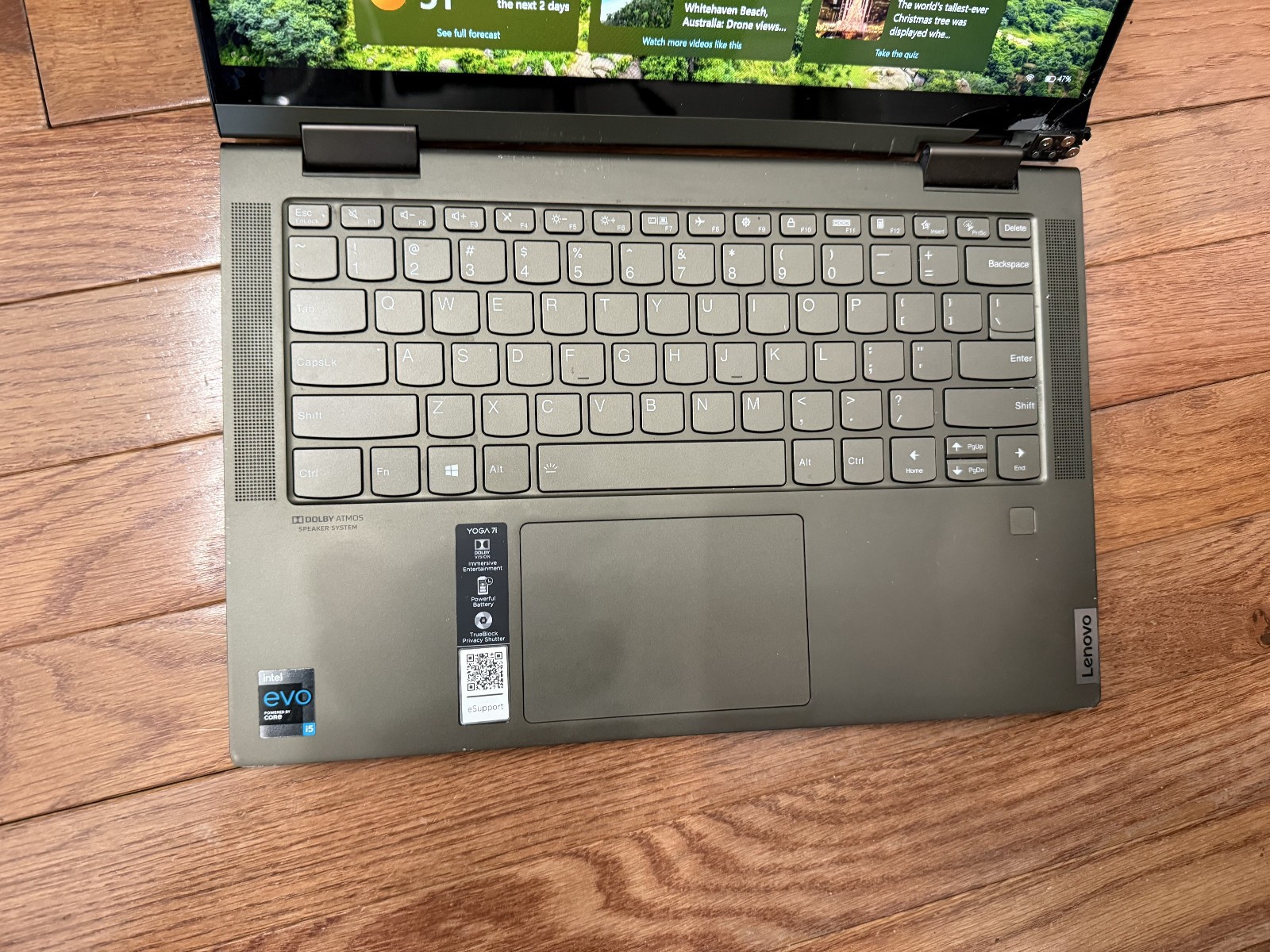 Lenovo Yoga 7 14ITL5 i5-1135G7 2.40GHz 12gb Ram 256gb FOR PARTS / REPAIR (READ)