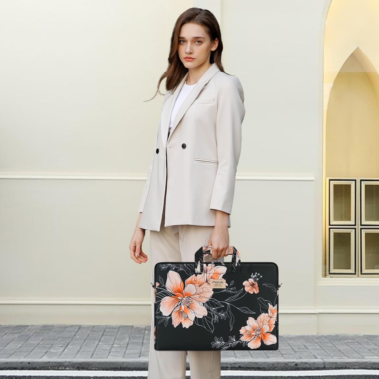 Laptop Bag for Women, 15.6 inch Computer Bags Compatible with MacBook Pro 16 inc