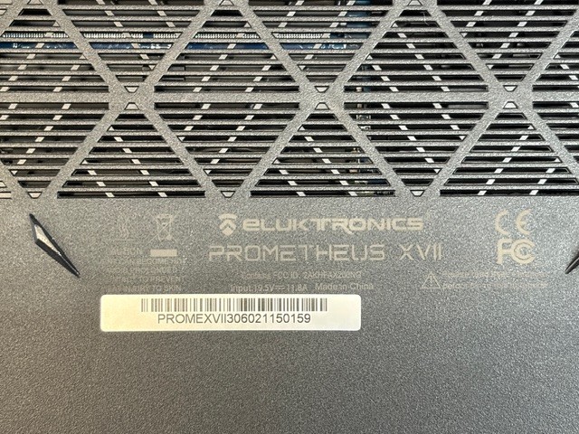 Prometheus XVII AMD 7 Ryzen 7 4800 32GB RAM 250GB SSD Windows 11